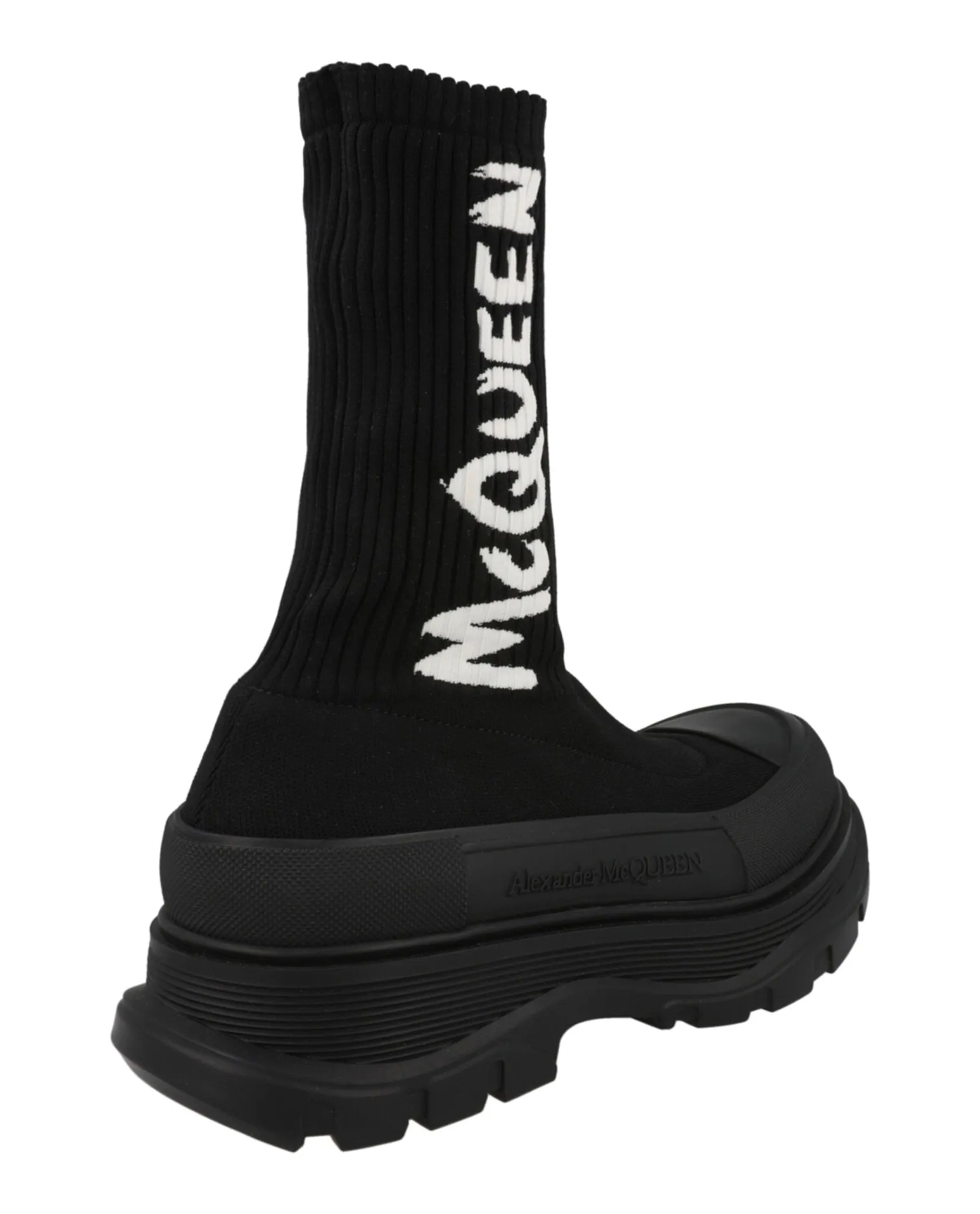 Alexander McQueen Men's Ribbed Knit Tread Slick Boots sold by Zulily product image thumbnail 3
