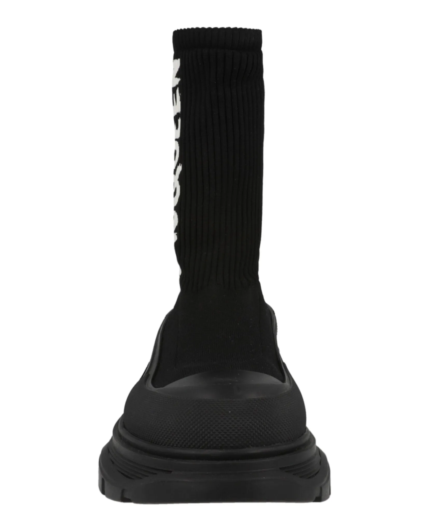 Alexander McQueen Men's Ribbed Knit Tread Slick Boots sold by Zulily product image thumbnail 4