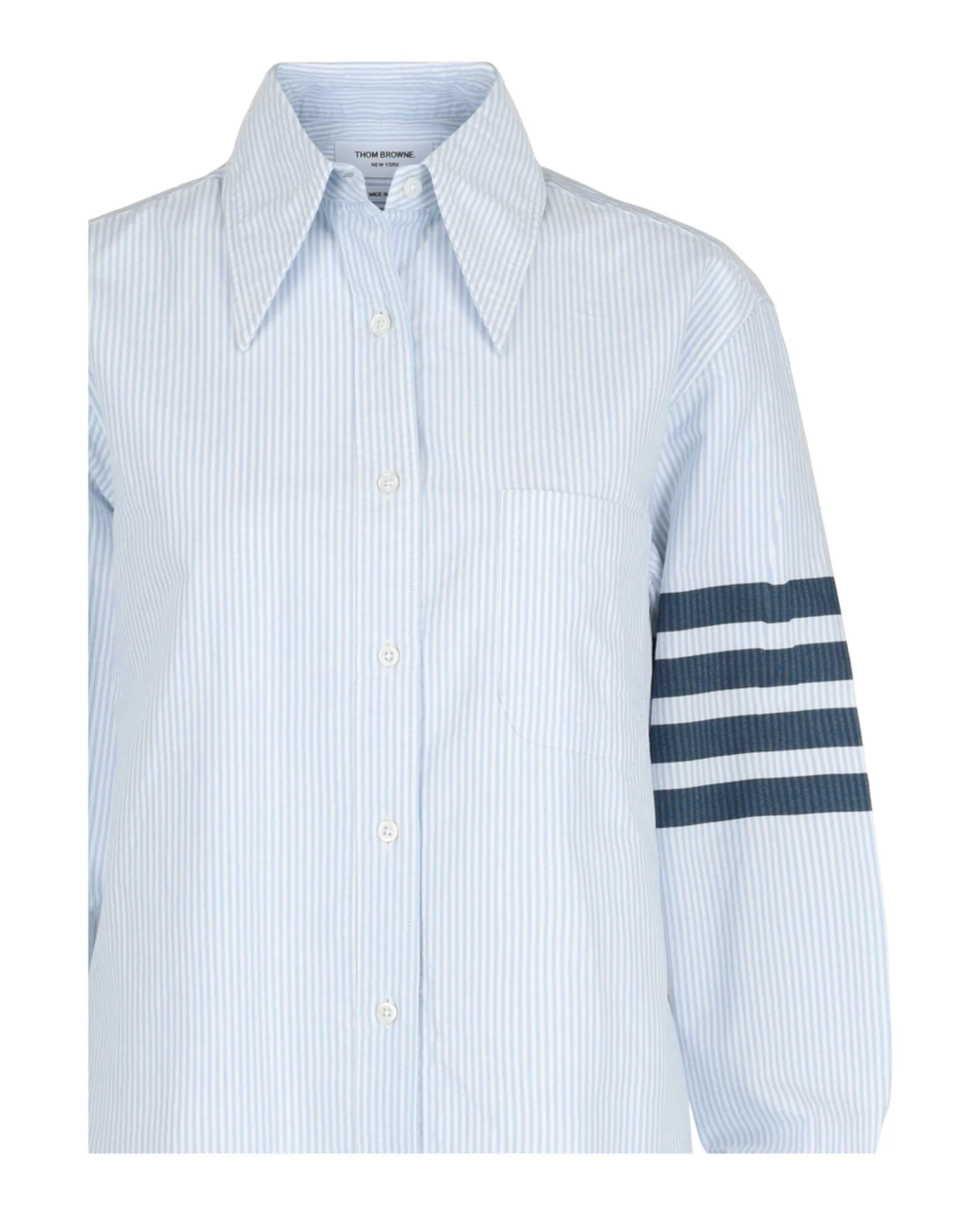 Thom Browne Striped Oxford 4-Bar Oversized Shirt sold by Zulily product image thumbnail 3