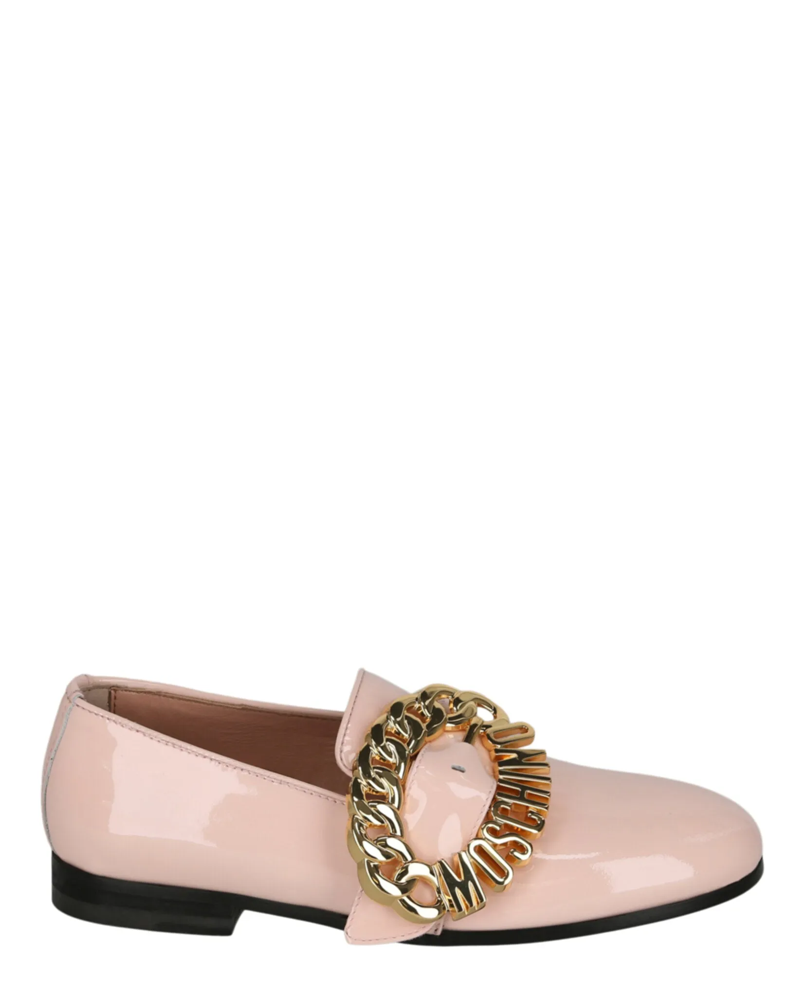 Moschino Logo Buckle Loafers sold by Zulily