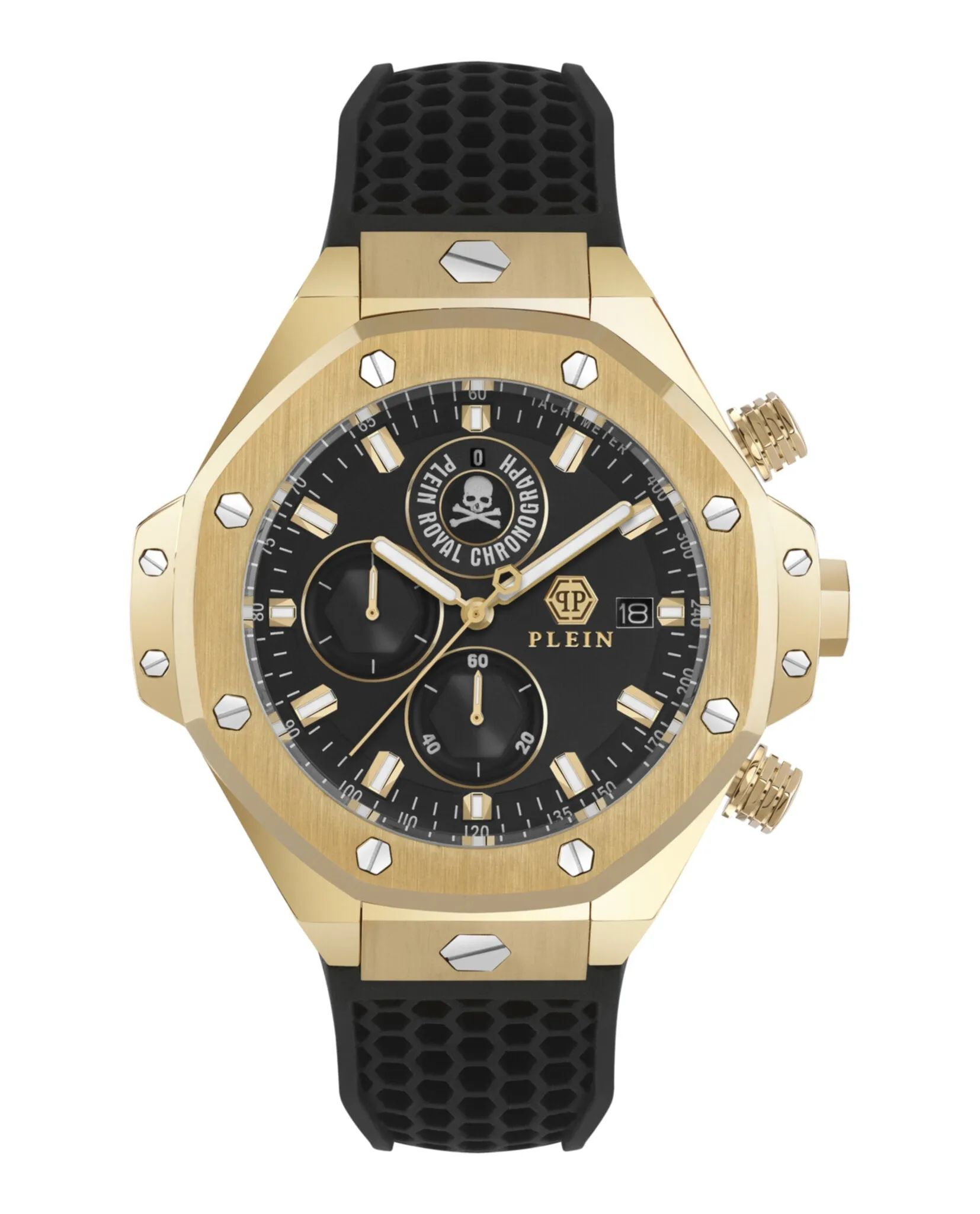 Philipp Plein Plein Chrono Royal Silicone Watch sold by Zulily
