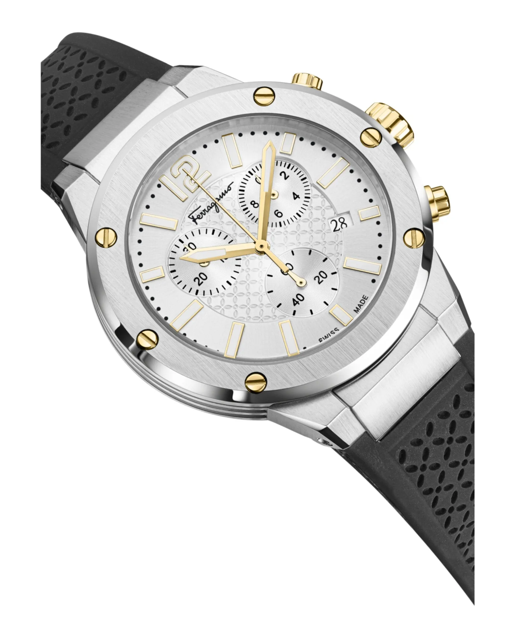 Ferragamo F-80 Chrono Silicone Watch sold by Zulily product image thumbnail 3