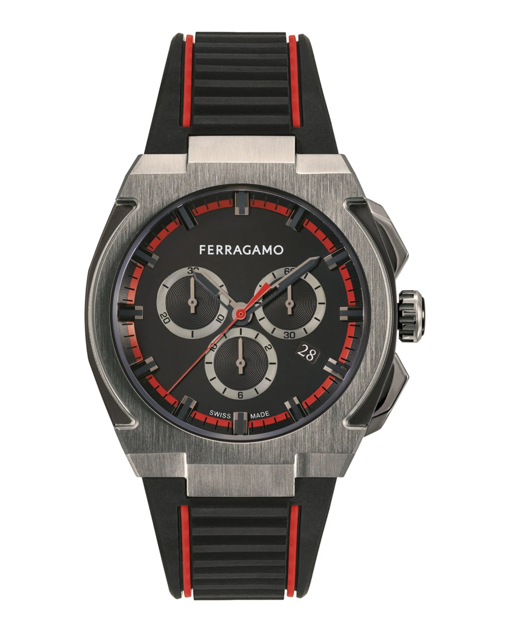 Ferragamo Supreme Chrono Silicone Watch sold by Zulily