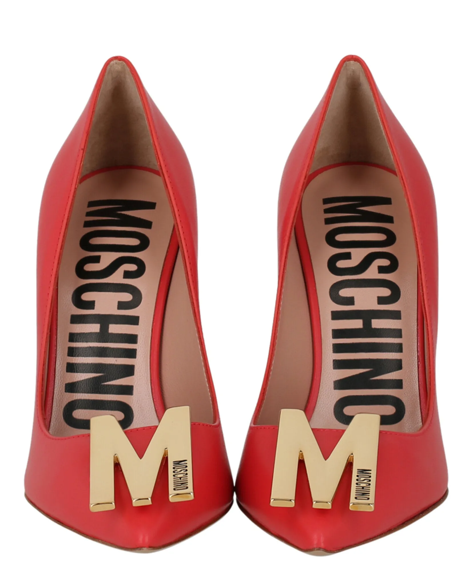 Moschino Gold-Tone Logo Pump sold by Zulily product image thumbnail 5