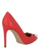 Moschino Gold-Tone Logo Pump sold by Zulily