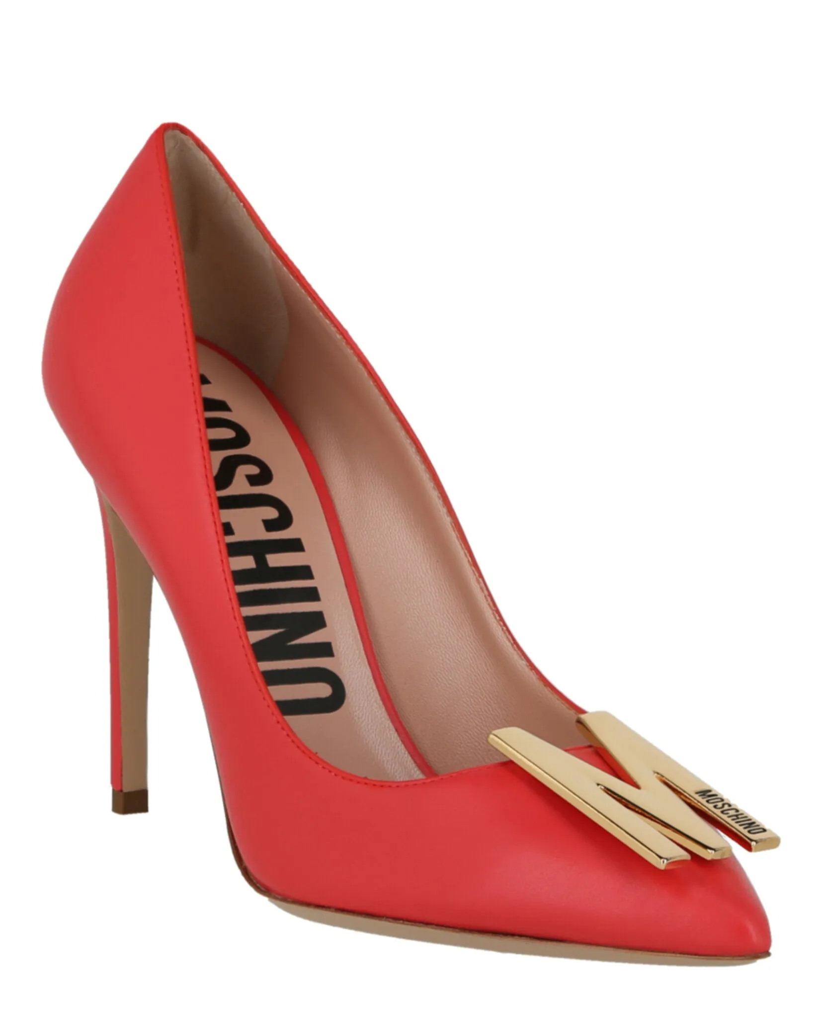 Moschino Gold-Tone Logo Pump sold by Zulily product image thumbnail 2