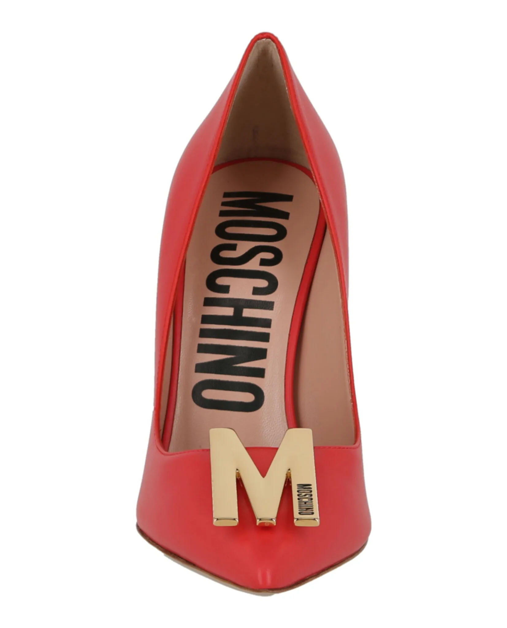 Moschino Gold-Tone Logo Pump sold by Zulily product image thumbnail 4