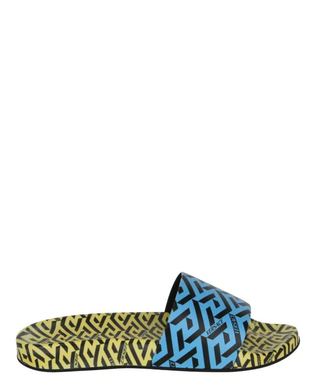 Versace Greca Print Slides sold by Zulily