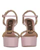 Moschino Logo Lettering Platform Heel Sandals sold by Zulily