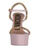 Moschino Logo Lettering Platform Heel Sandals sold by Zulily