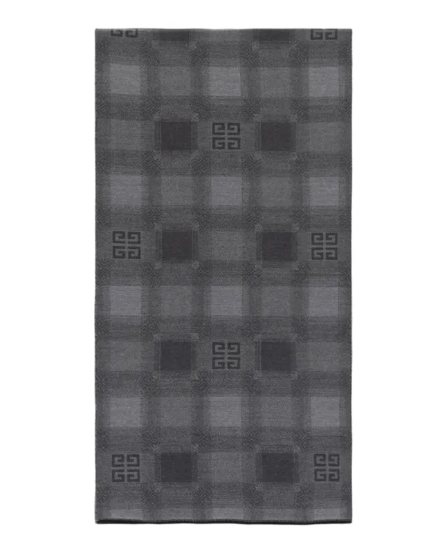 Givenchy Plaid 4G Logo Scarf sold by Zulily