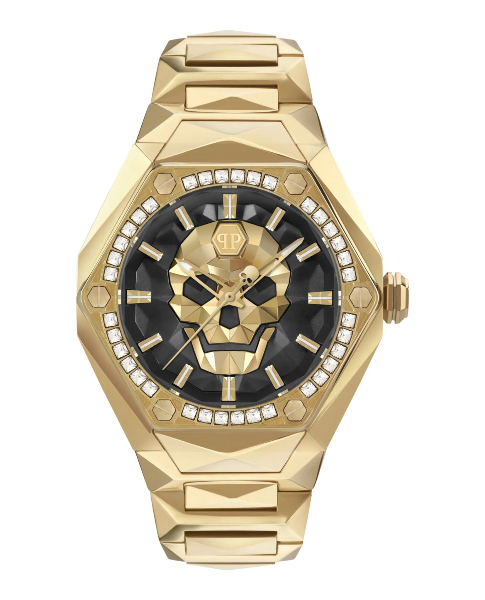 Philipp Plein The $kull Spikes Crystal Watch sold by Zulily