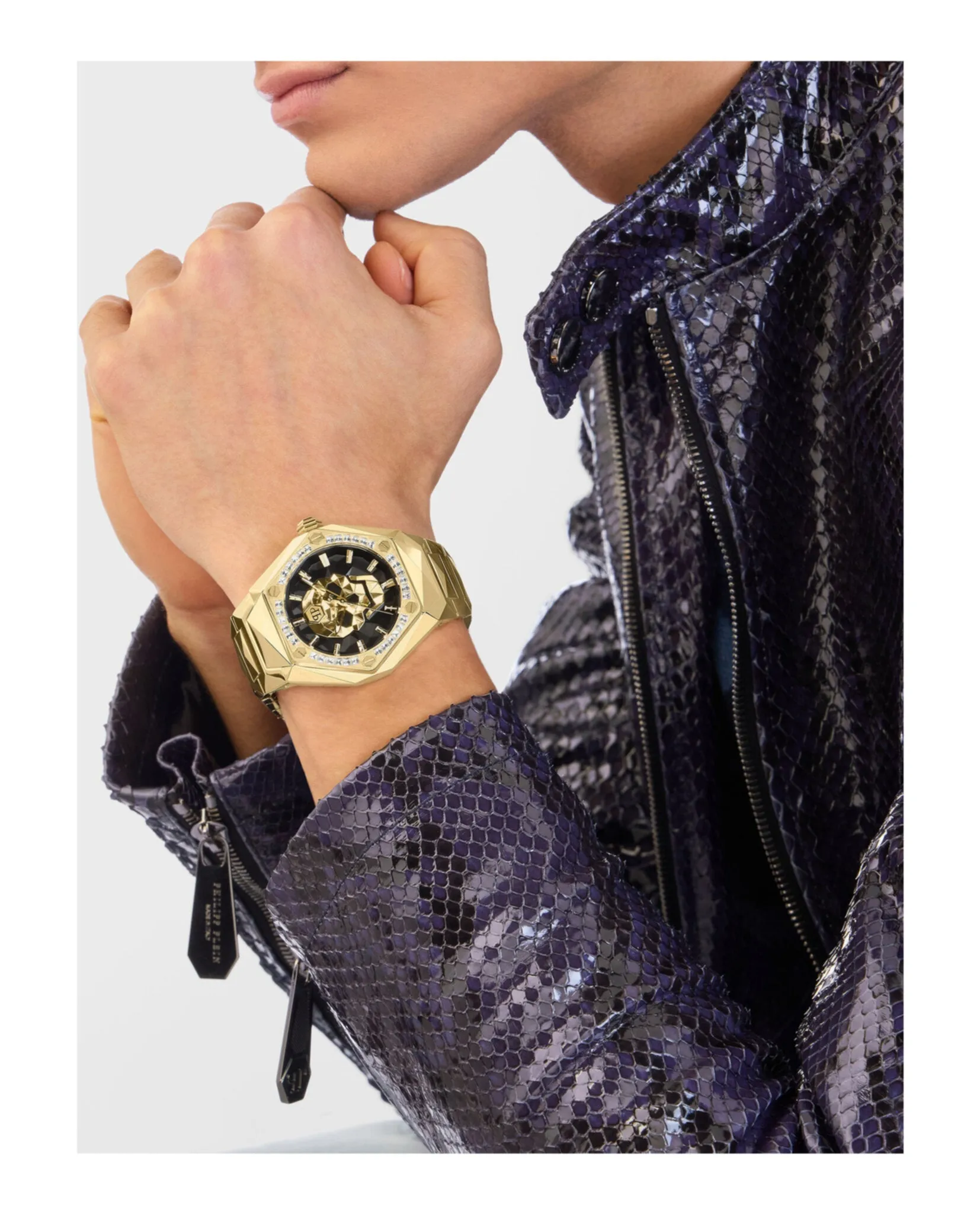 Philipp Plein The $kull Spikes Crystal Watch sold by Zulily product image thumbnail 5