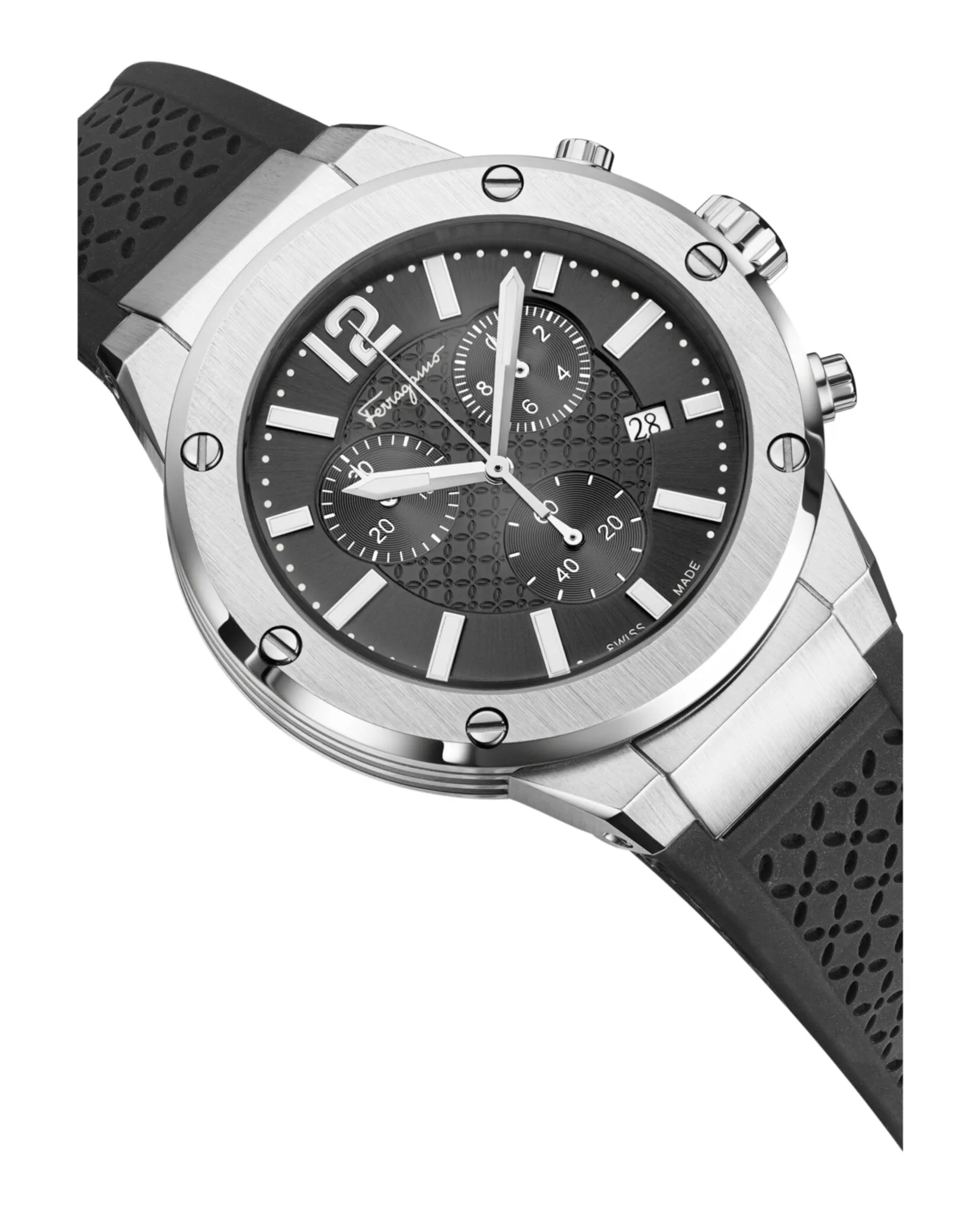 Ferragamo F-80 Chrono Silicone Watch sold by Zulily product image thumbnail 3