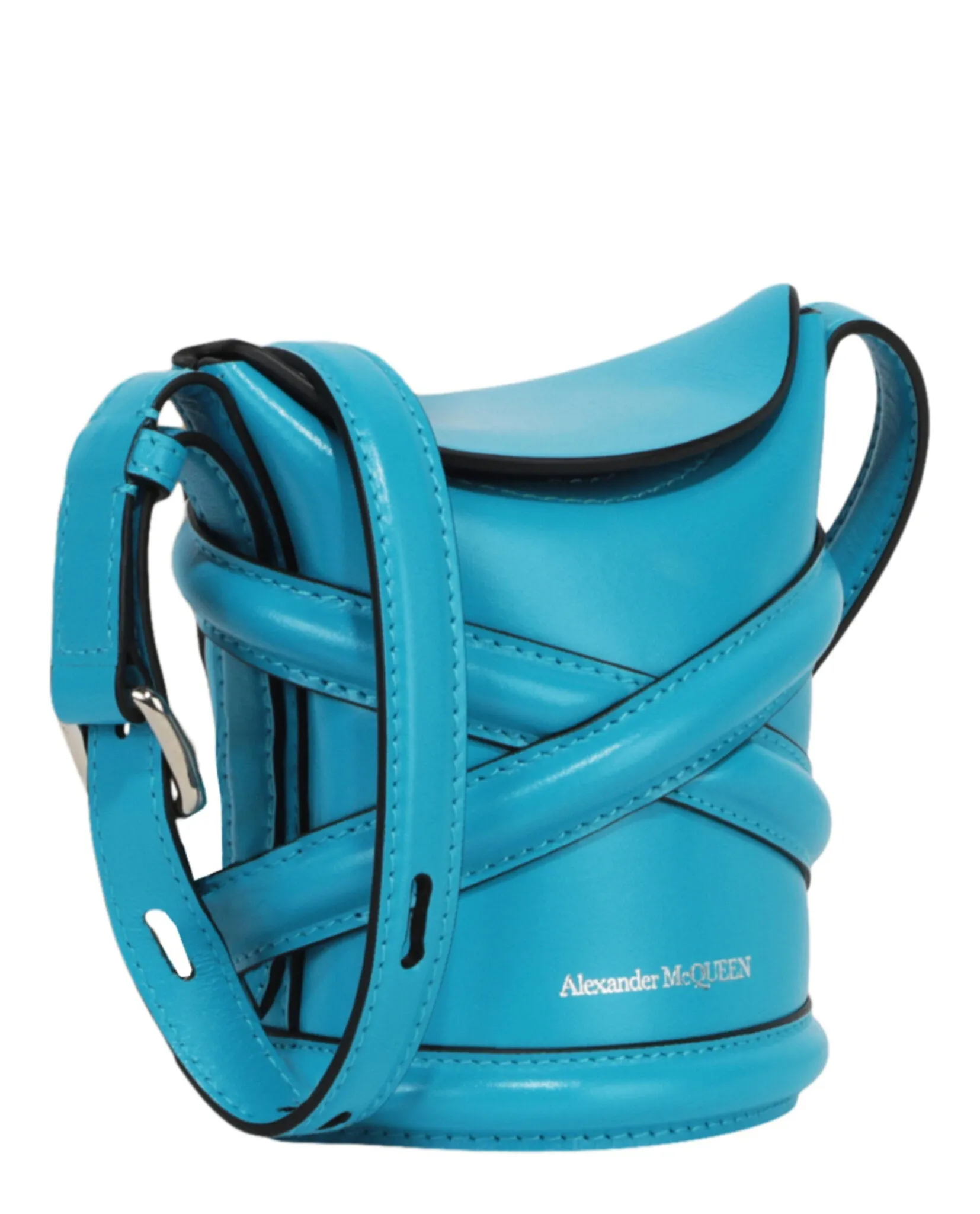 Alexander McQueen Women's Mini Curve Leather Bucket Bag sold by Zulily product image thumbnail 2