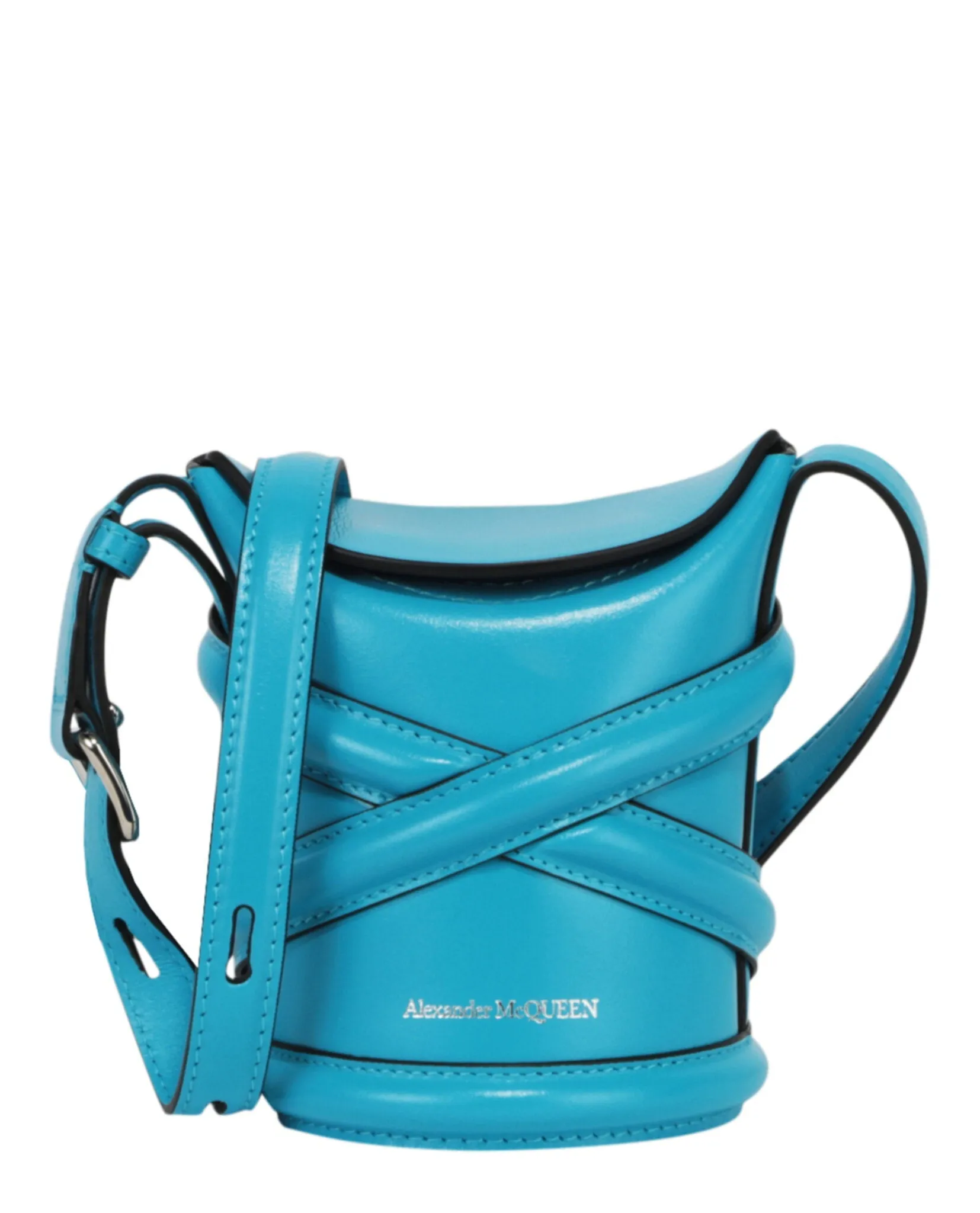 Alexander McQueen Women's Mini Curve Leather Bucket Bag sold by Zulily