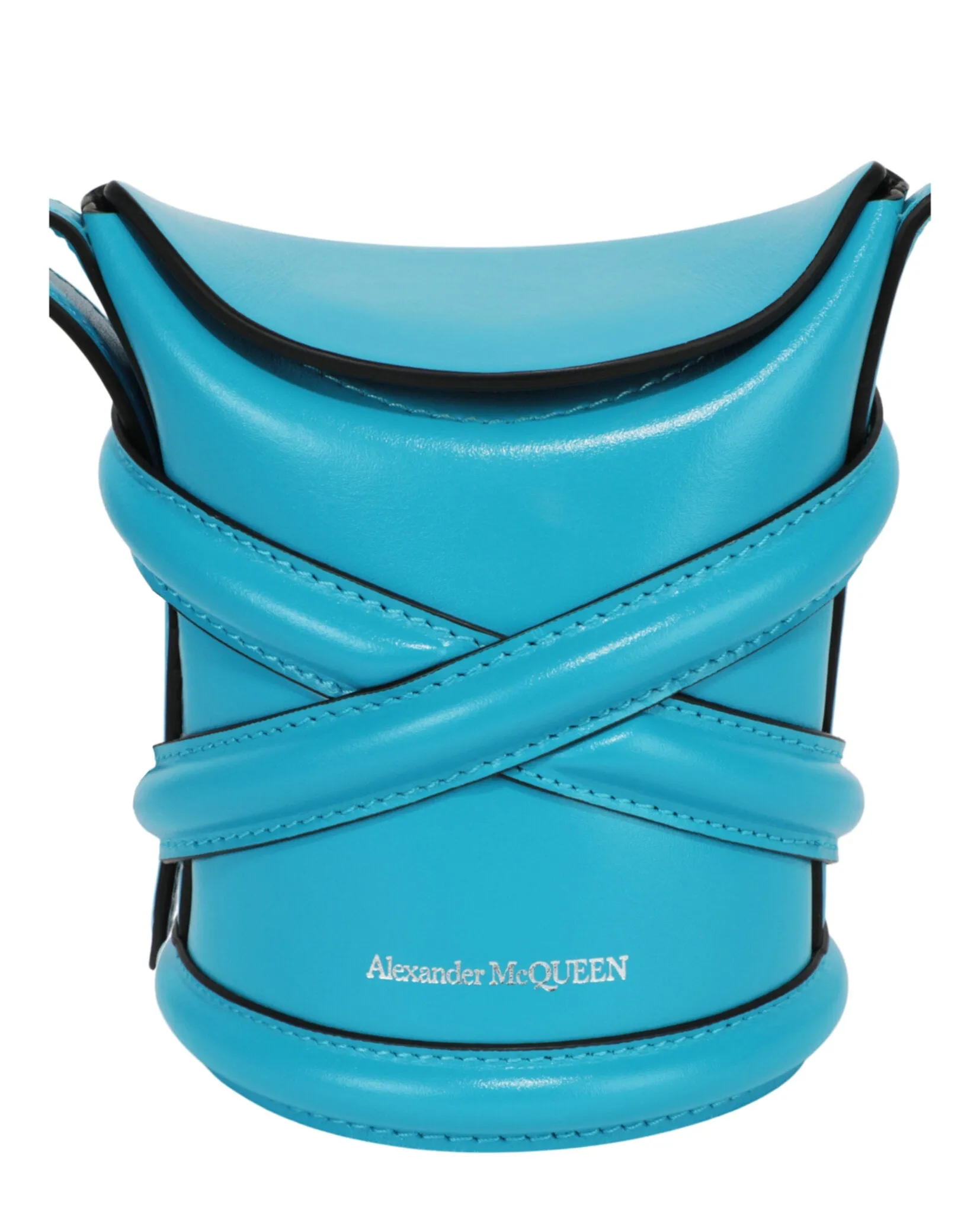 Alexander McQueen Women's Mini Curve Leather Bucket Bag sold by Zulily product image thumbnail 3