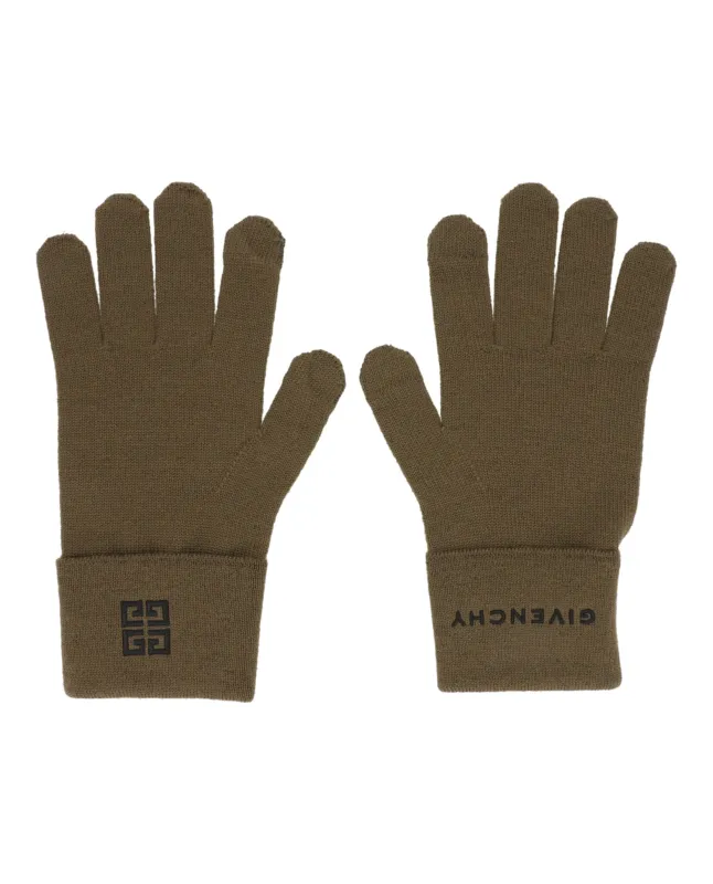 Givenchy Embroidered Logo Gloves sold by Zulily