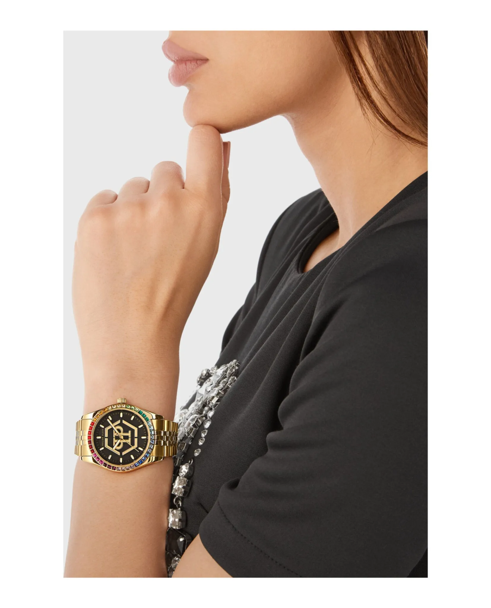 Philipp Plein Date Superlative Crystal Watch sold by Zulily product image thumbnail 5