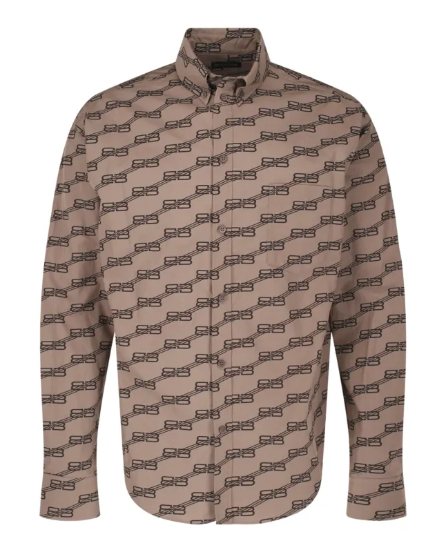 Balenciaga Monogram Long Sleeve Shirt sold by Zulily