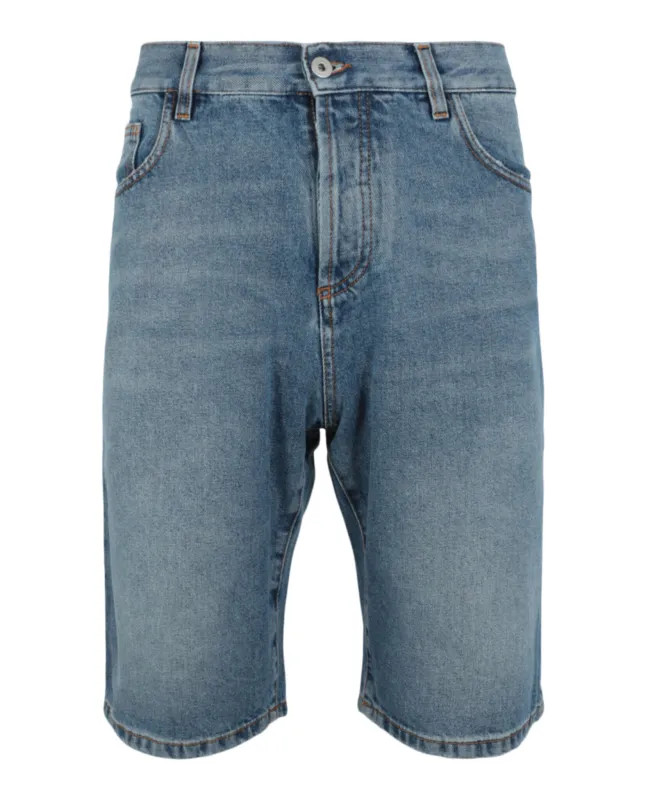 Marcelo Burlon Cross Stonewash Denim Shorts sold by Zulily