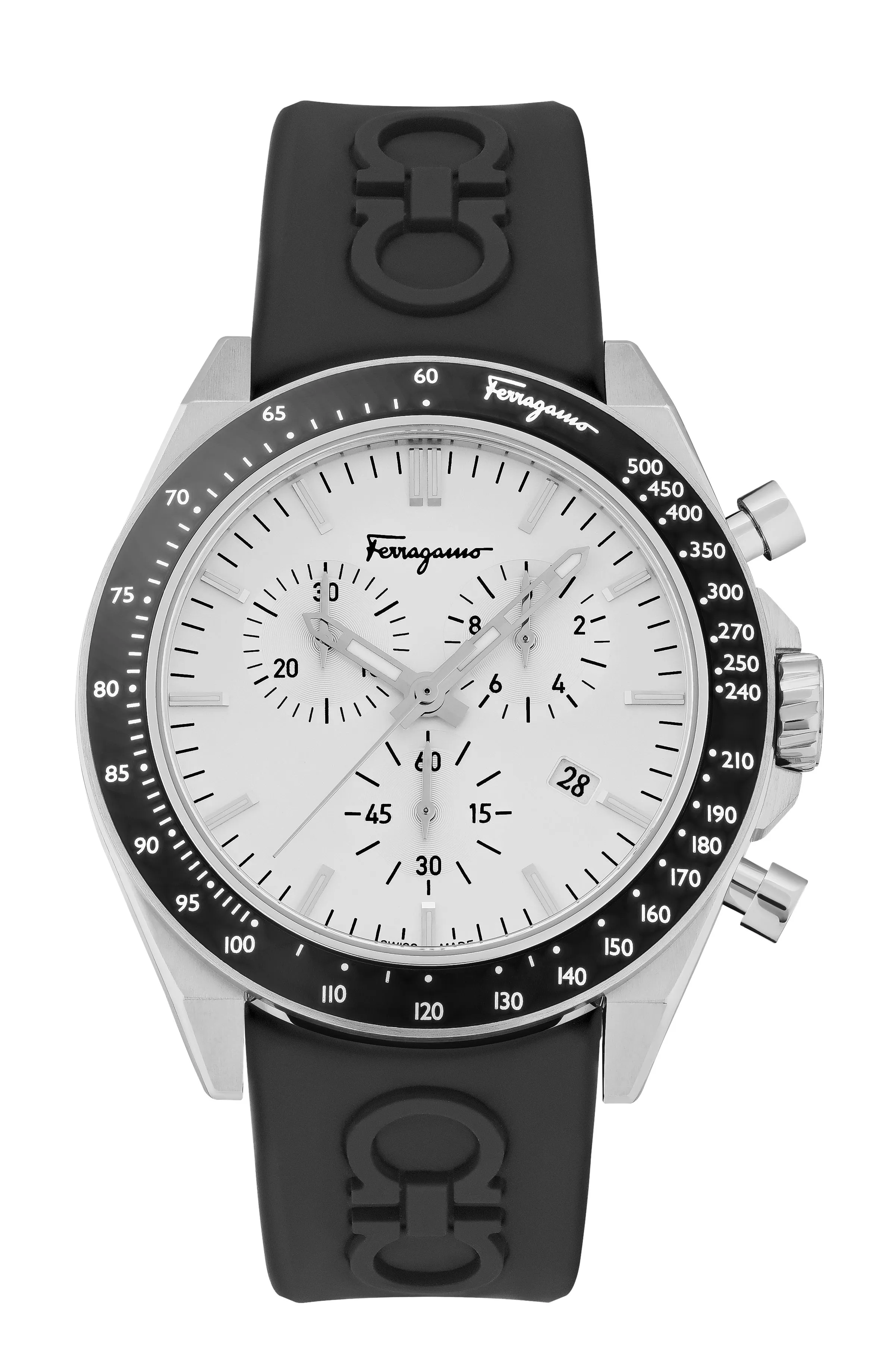 Ferragamo Urban Chrono Silicone Watch sold by Zulily