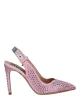 Moschino Crystal Embellished Satin Slingback Pumps sold by Zulily