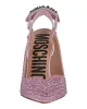 Moschino Crystal Embellished Satin Slingback Pumps sold by Zulily