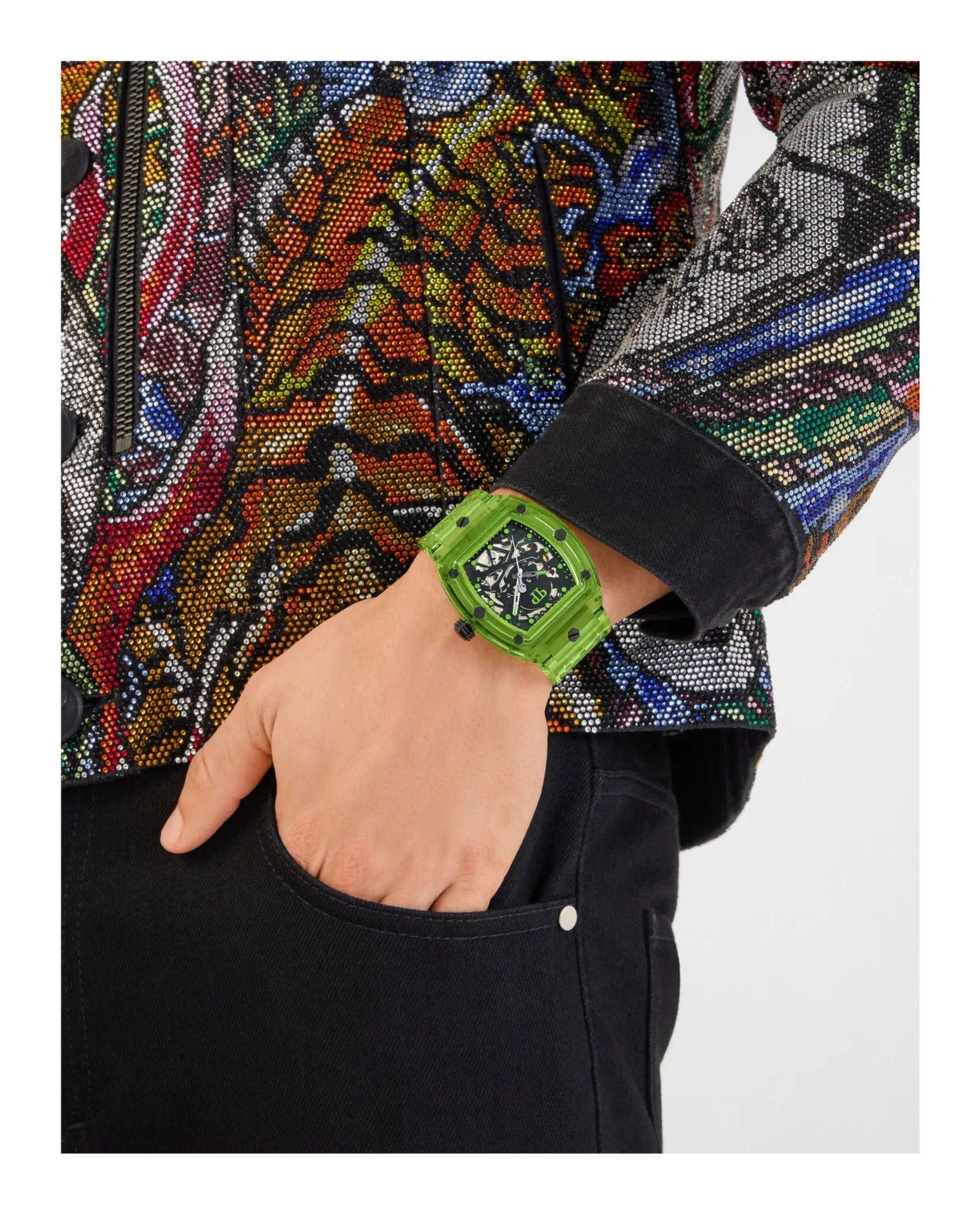 Philipp Plein The $keleton Crystal Automatic Watch sold by Zulily product image thumbnail 5