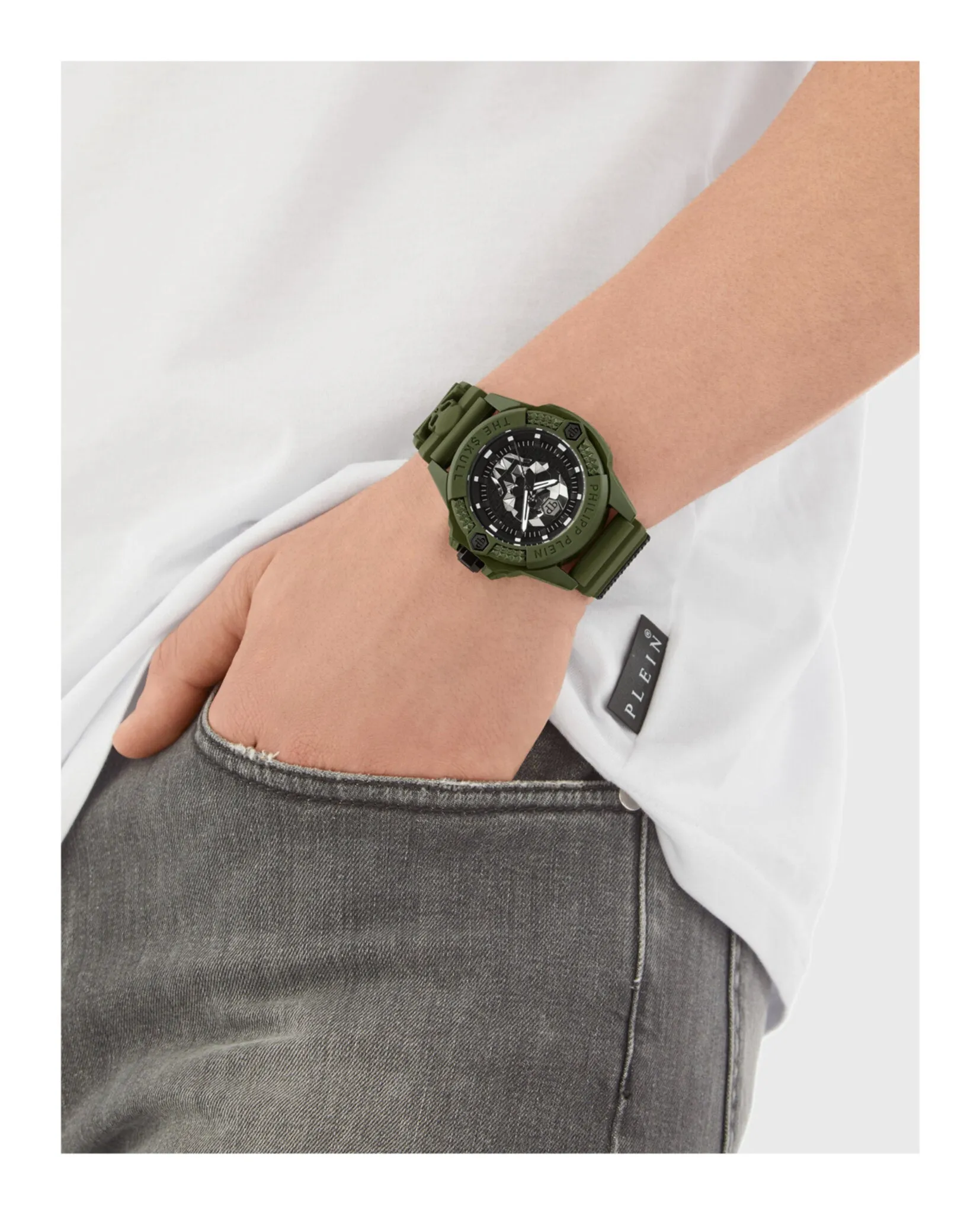 Philipp Plein The $kull Ecoceramic Silicone Watch sold by Zulily product image thumbnail 5