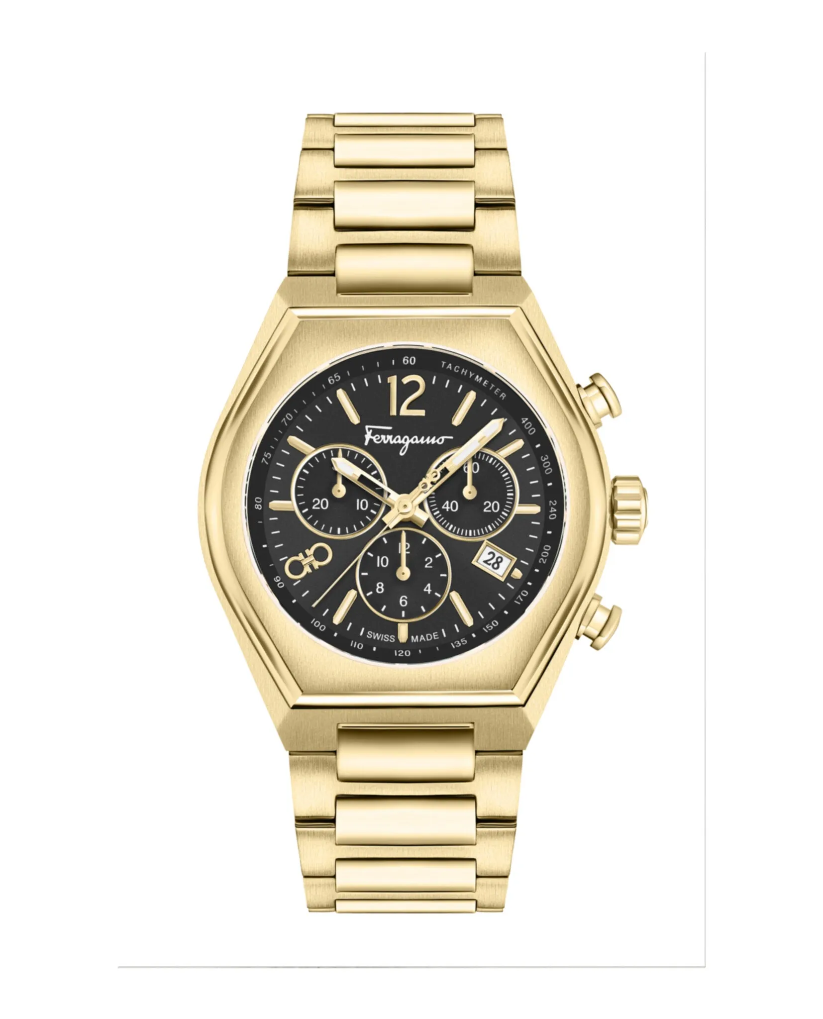Ferragamo Tonneau Chrono Bracelet Watch sold by Zulily