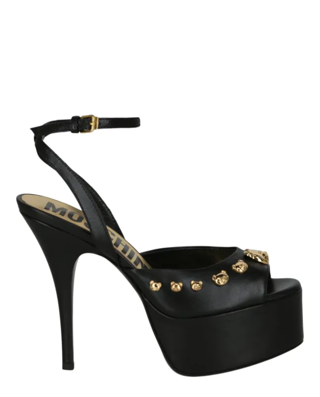 Moschino Teddy Studs Platform Heel Sandals sold by Zulily