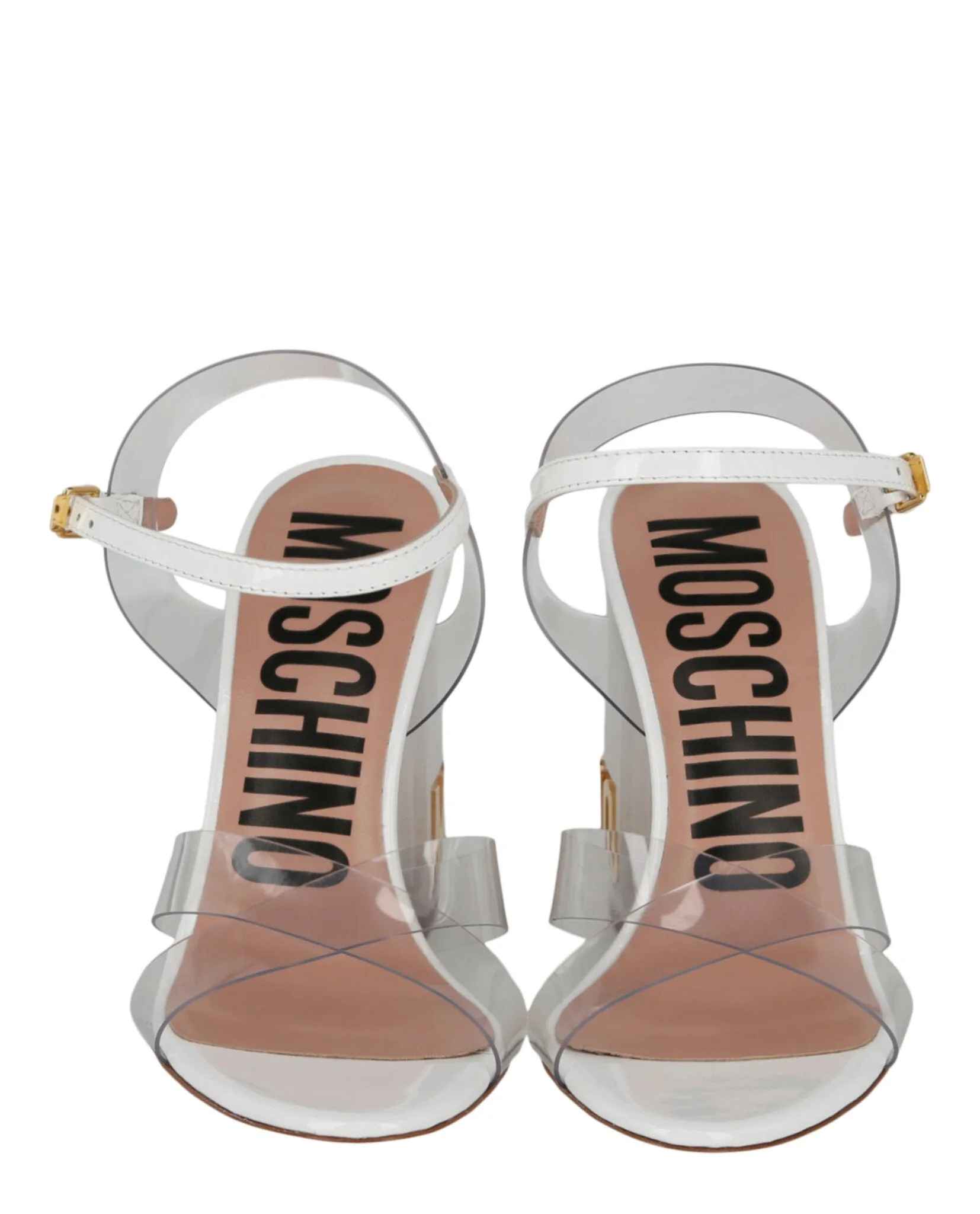 Moschino Transparent Logo Heel Sandals sold by Zulily product image thumbnail 5