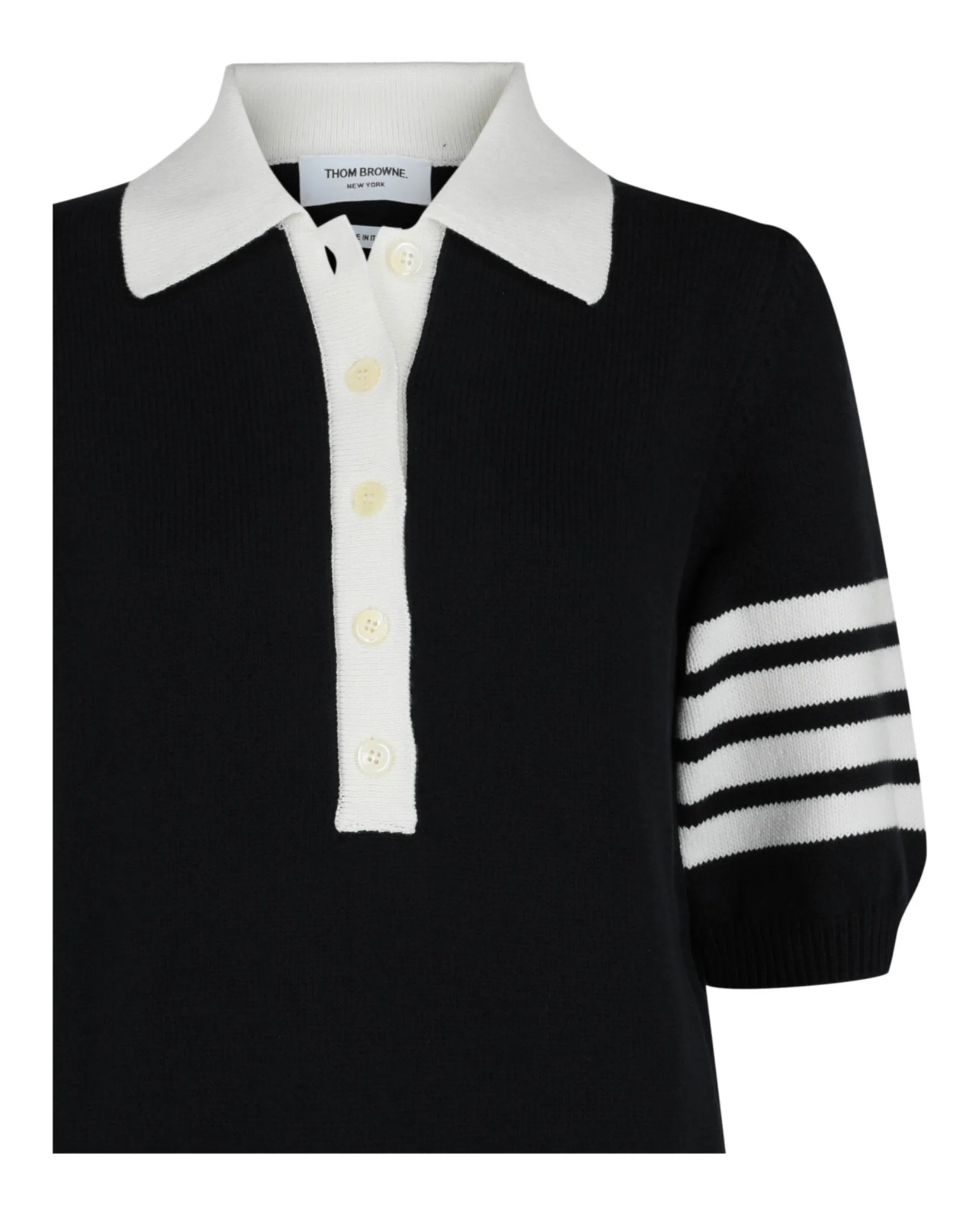 Thom Browne Cotton 4-Bar Hector Polo sold by Zulily product image thumbnail 3