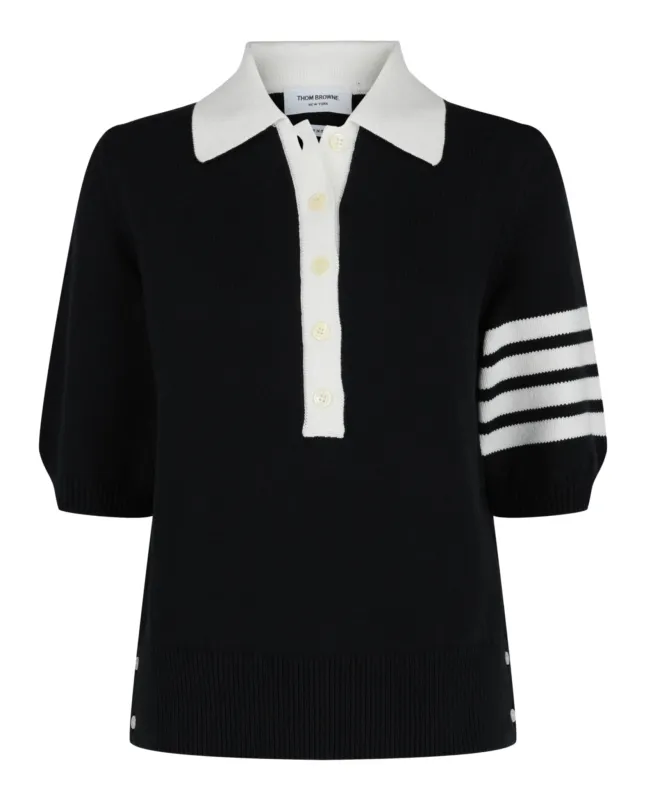 Thom Browne Cotton 4-Bar Hector Polo sold by Zulily