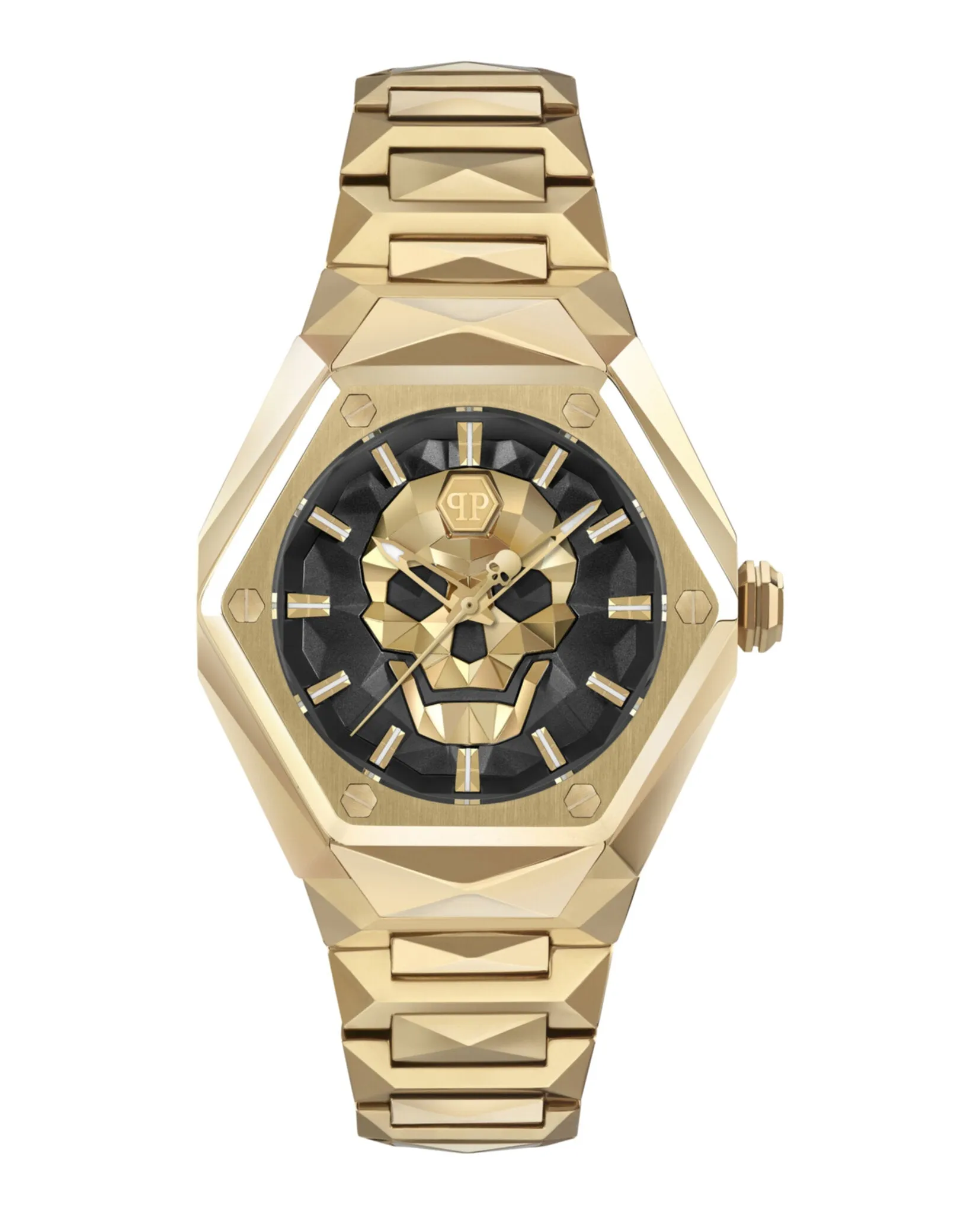 Philipp Plein The $kull Spikes Silicone Watch sold by Zulily