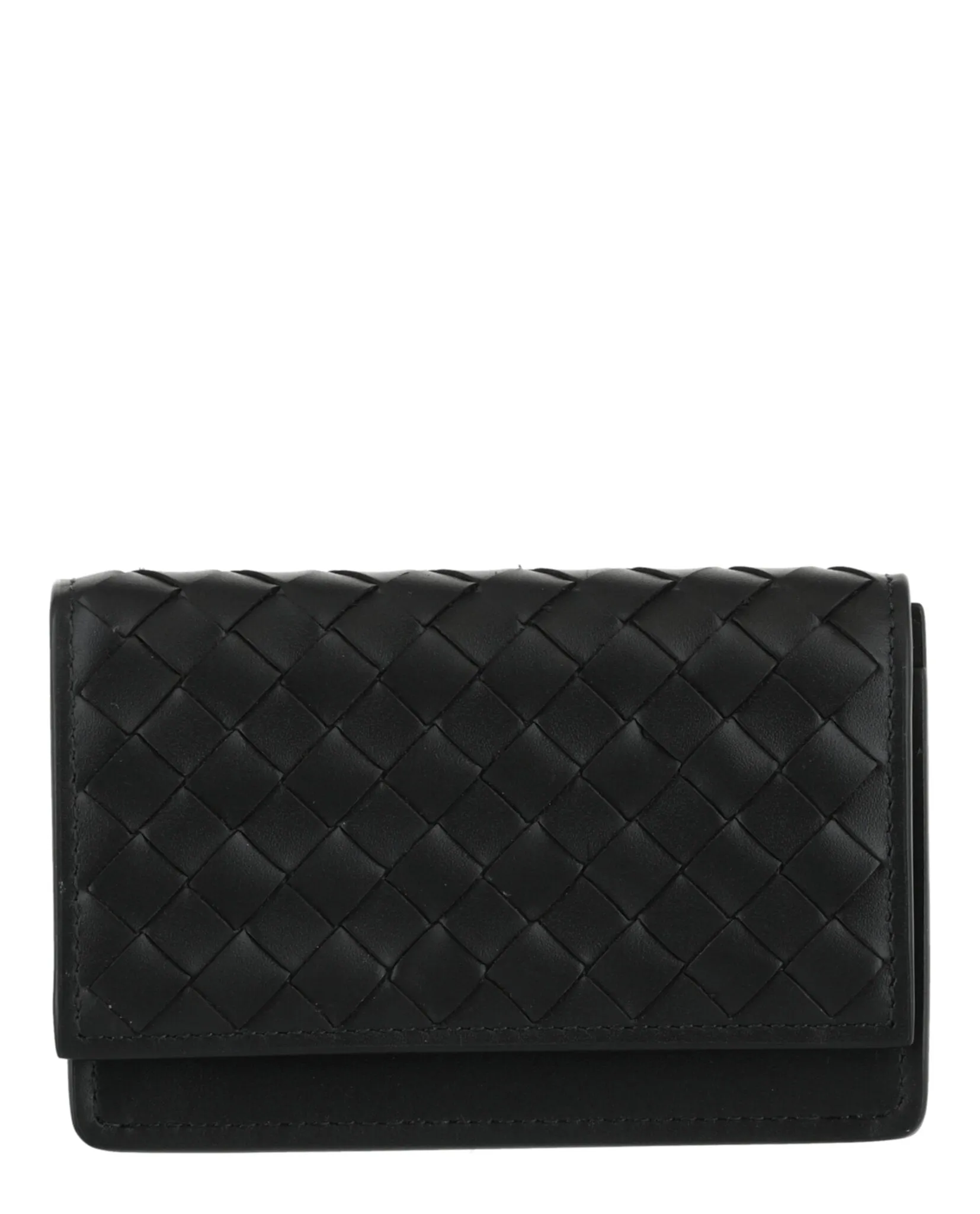 Bottega Veneta Intrecciato Flap Business Card Wallet sold by Zulily