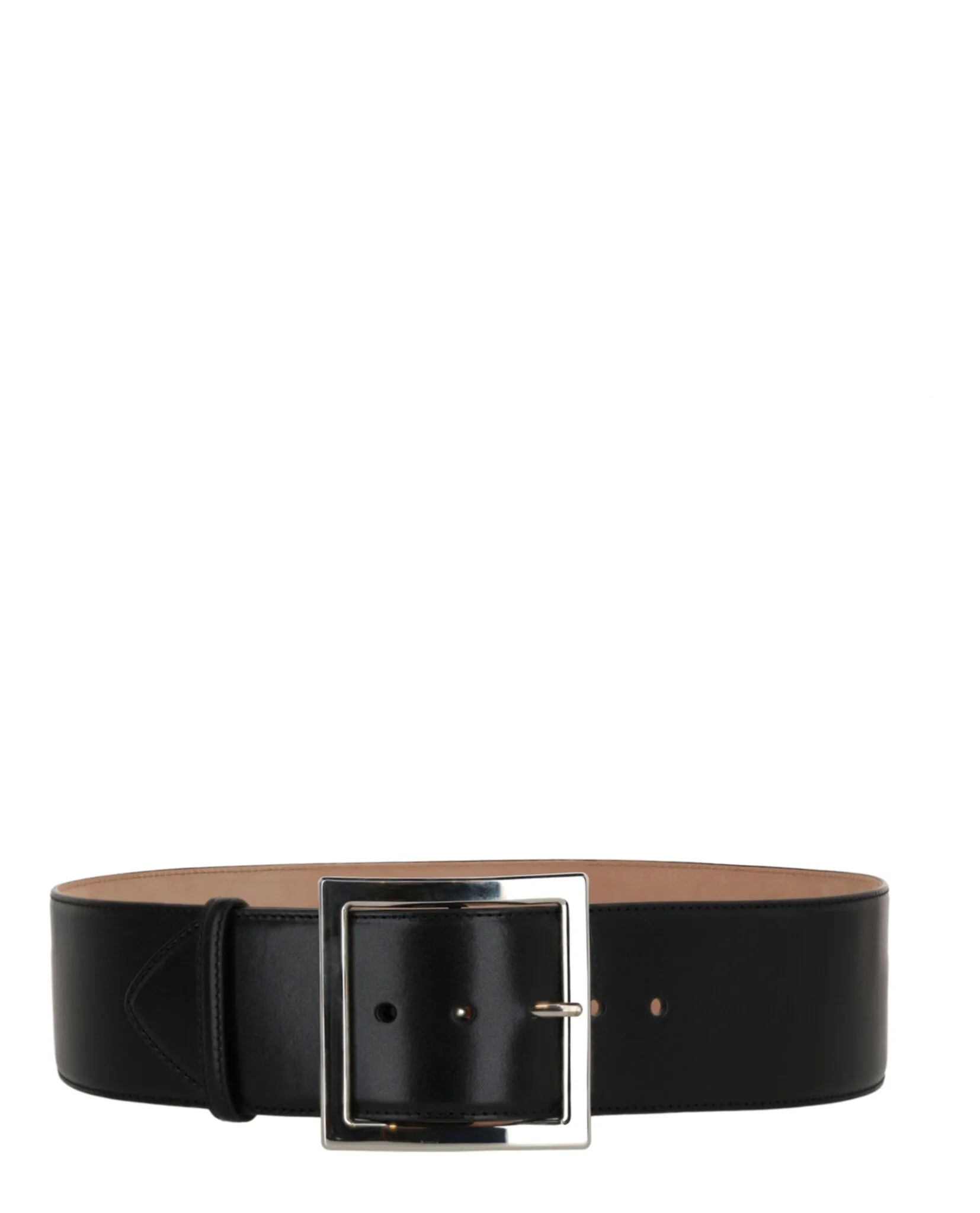 Alexander McQueen Women's Square Buckle Ecolux Belt sold by Zulily