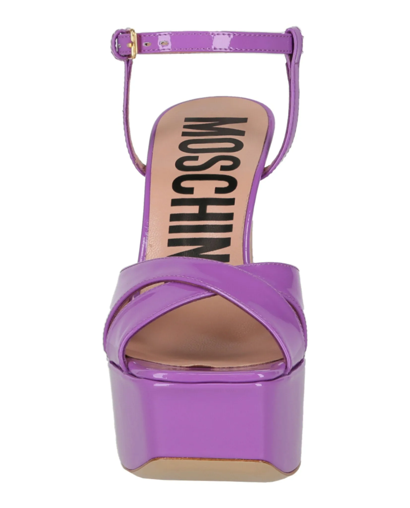 Moschino Patent Leather Platform Heeled Sandals sold by Zulily product image thumbnail 4