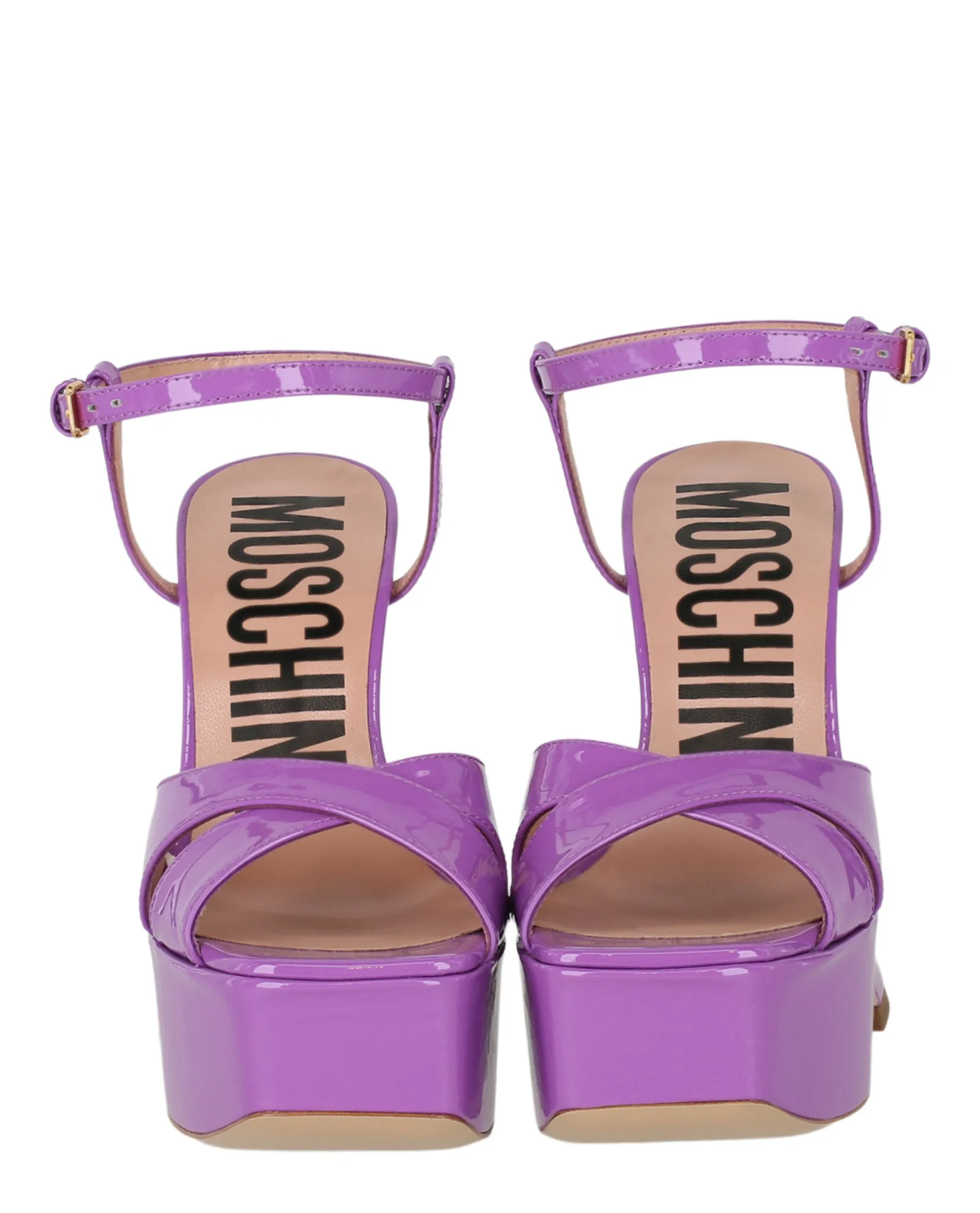 Moschino Patent Leather Platform Heeled Sandals sold by Zulily product image thumbnail 5