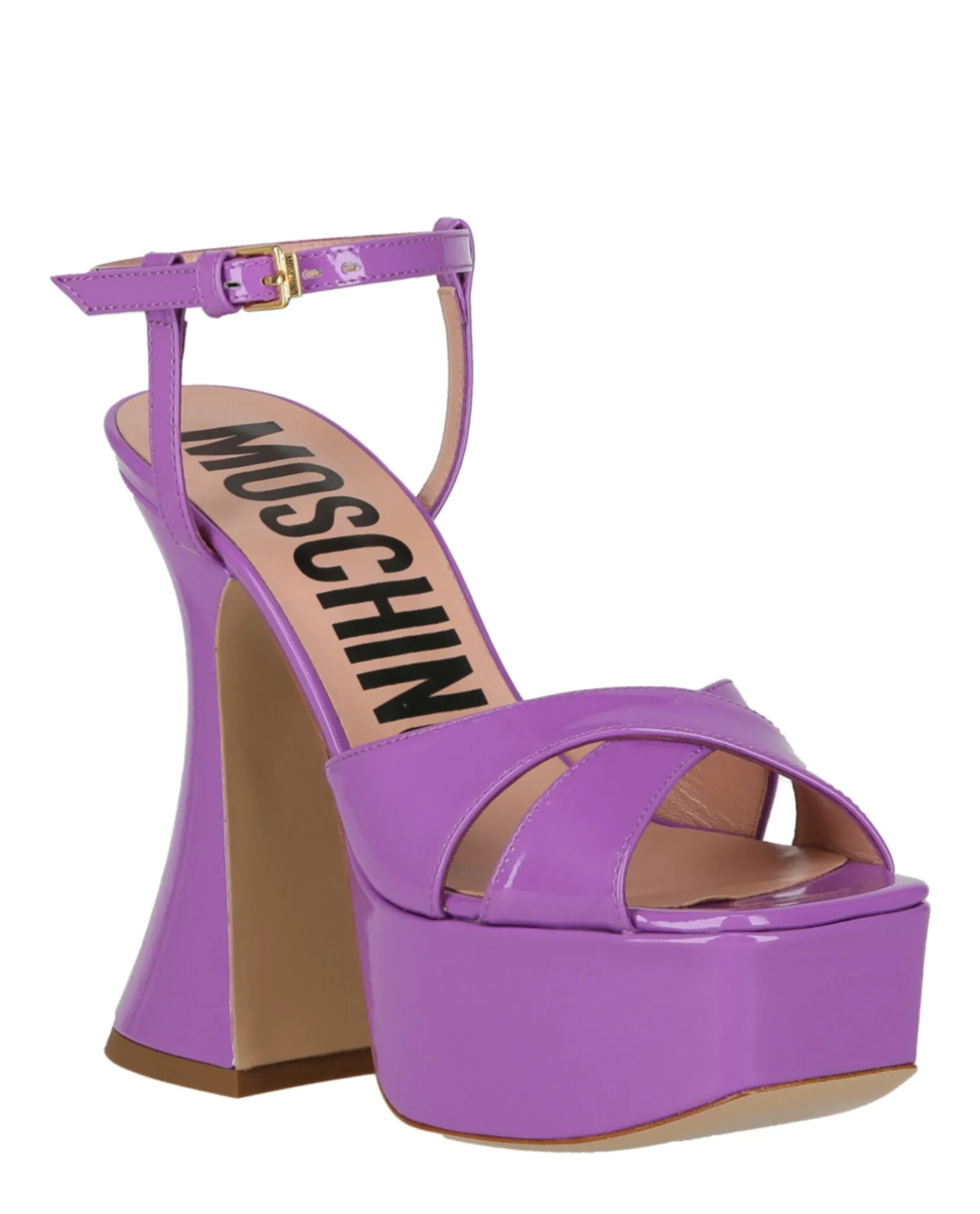 Moschino Patent Leather Platform Heeled Sandals sold by Zulily product image thumbnail 2