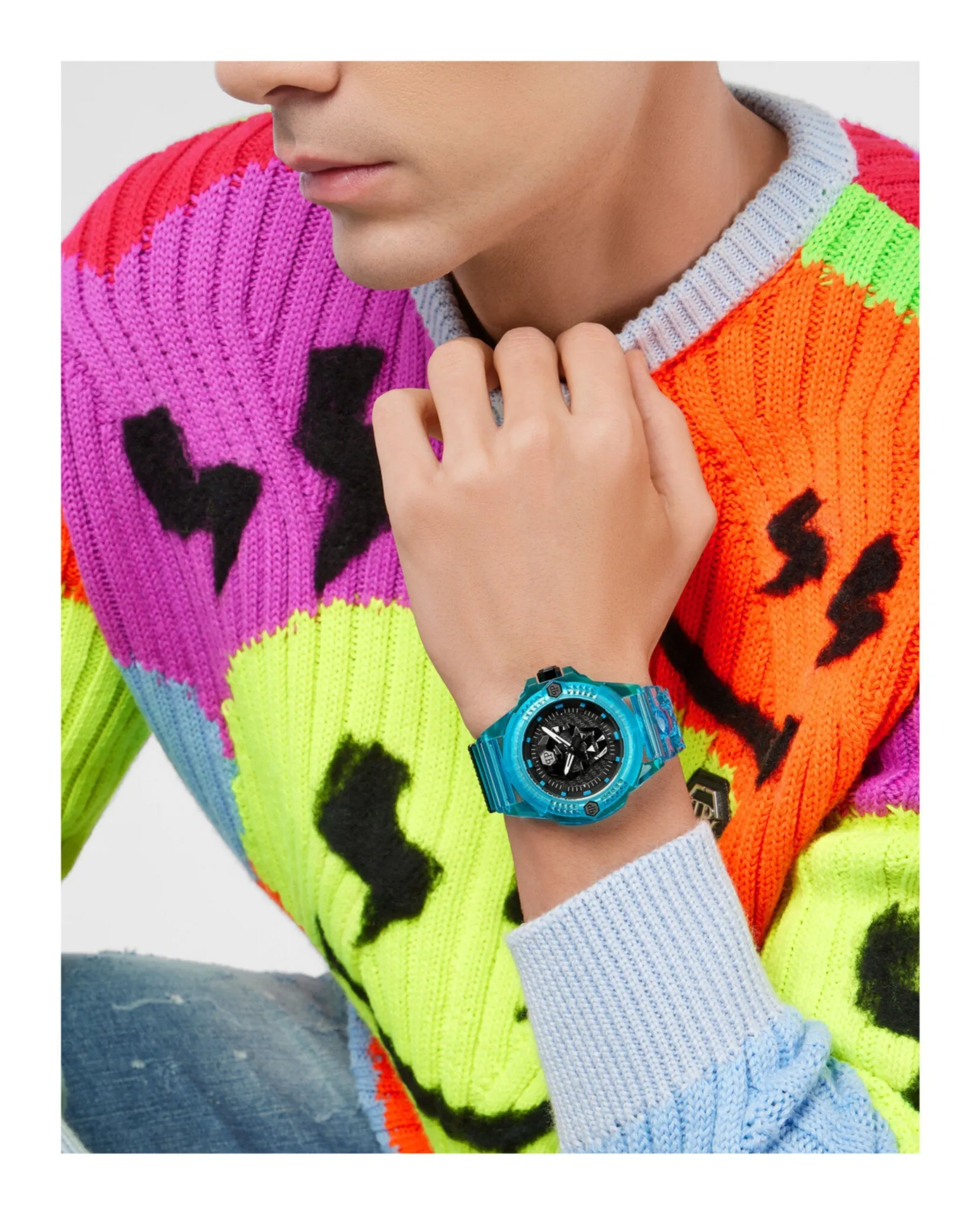 Philipp Plein The $kull Scuba Duba Edition Silicone Watch sold by Zulily product image thumbnail 5