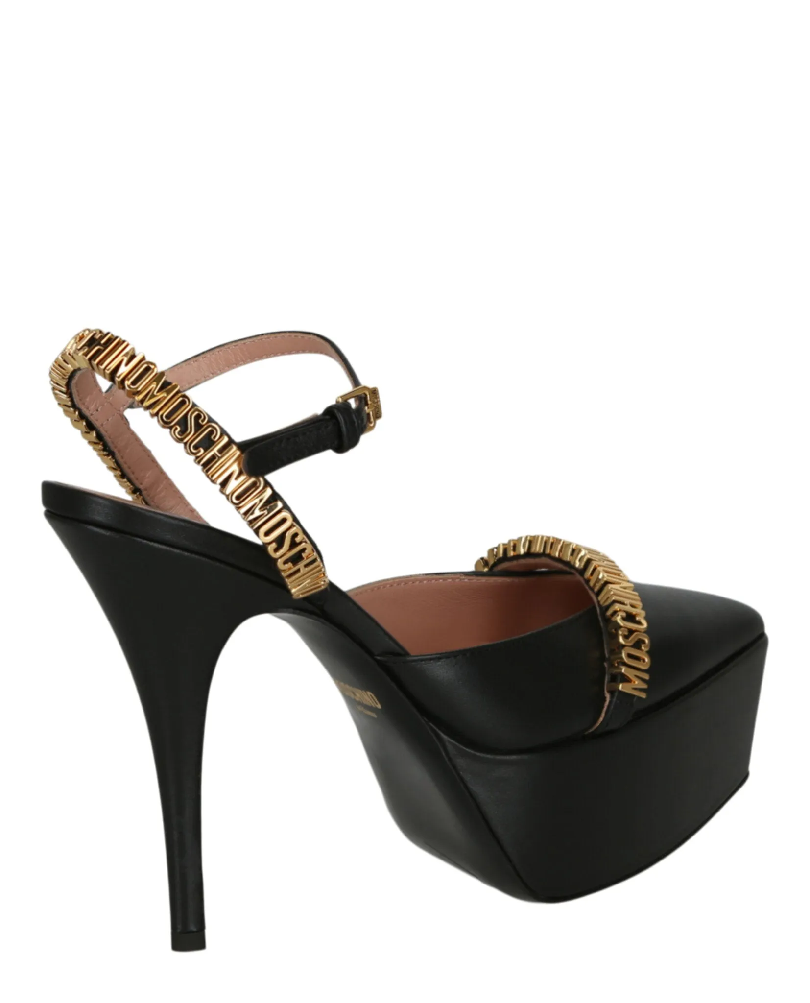 Moschino Logo Lettering Ankle Strap Pumps sold by Zulily product image thumbnail 3