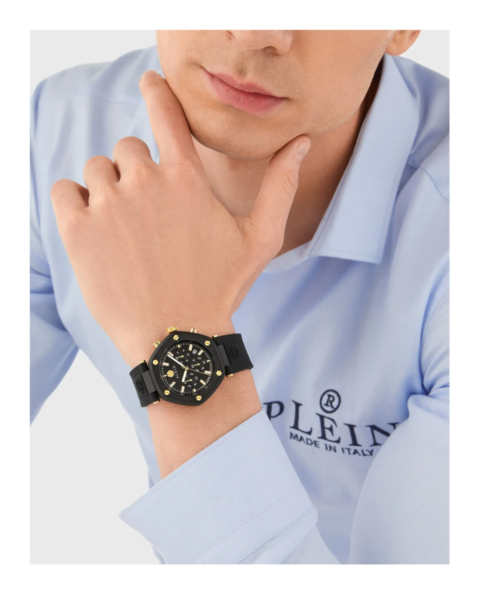 Philipp Plein The Hexagon Chrono Silicone Watch sold by Zulily product image thumbnail 5