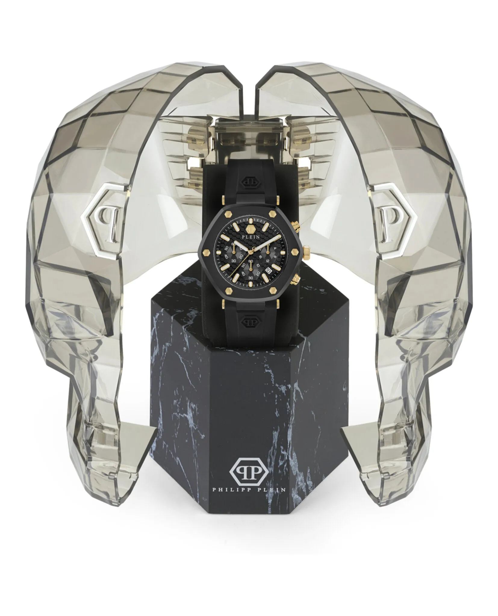 Philipp Plein The Hexagon Chrono Silicone Watch sold by Zulily product image thumbnail 4