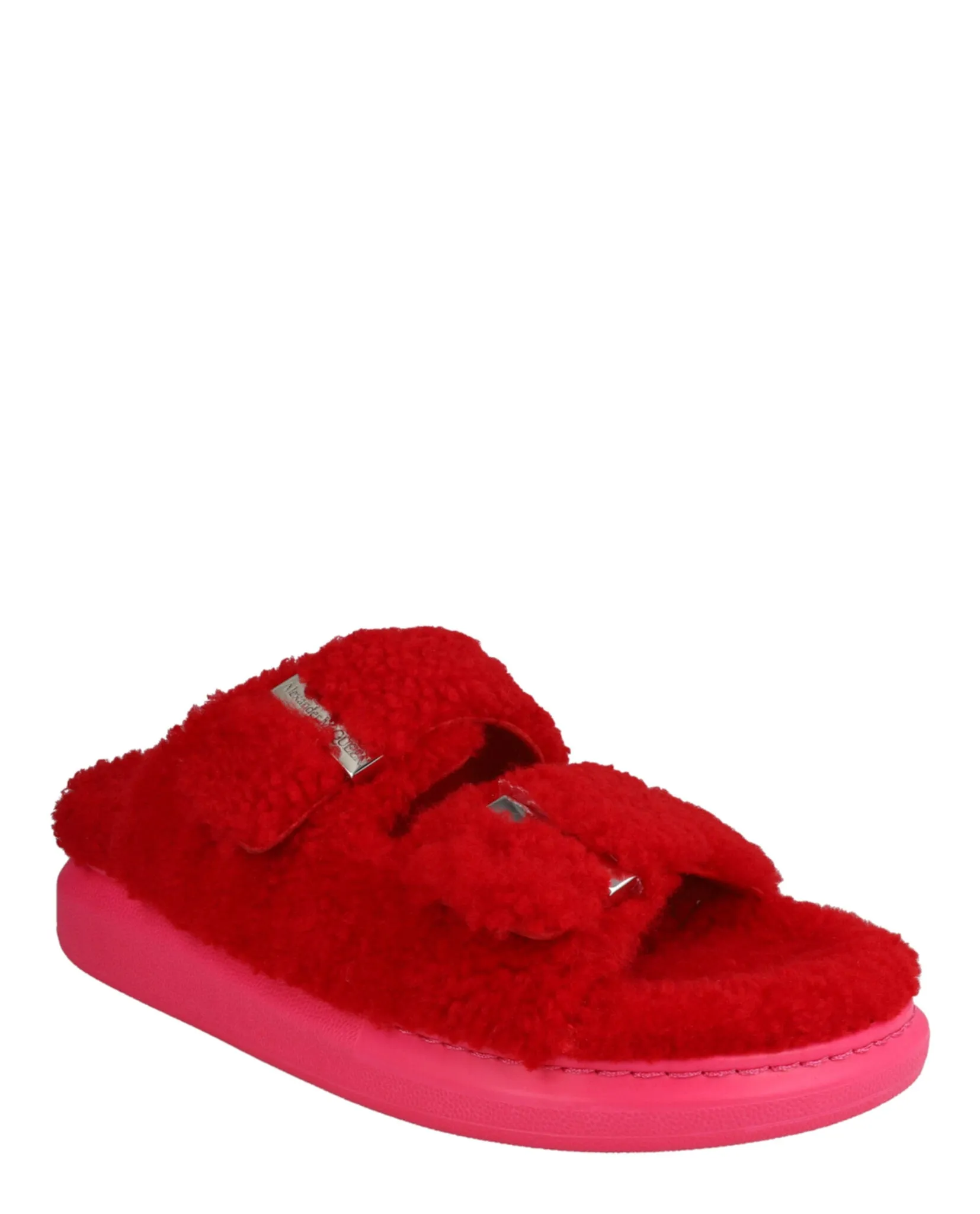 Alexander McQueen Women's Shearling Slide Sandals sold by Zulily product image thumbnail 2