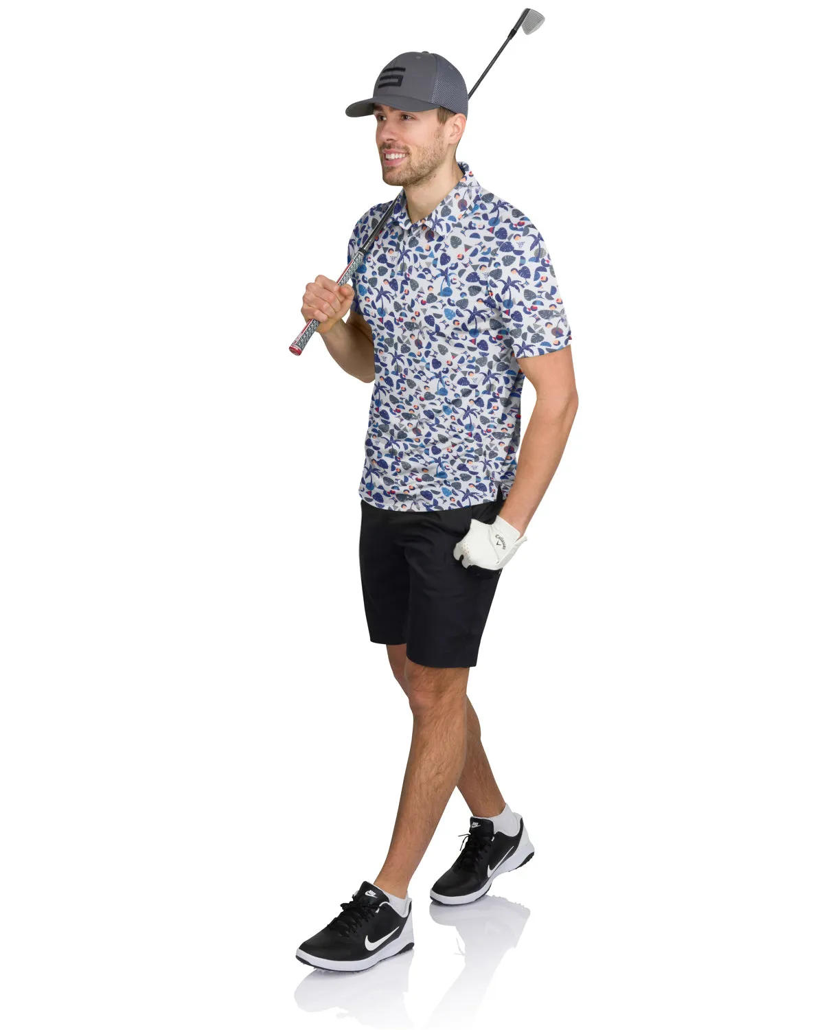 Three Sixty Six Men’s Print Golf Polos sold by Zulily product image thumbnail 4