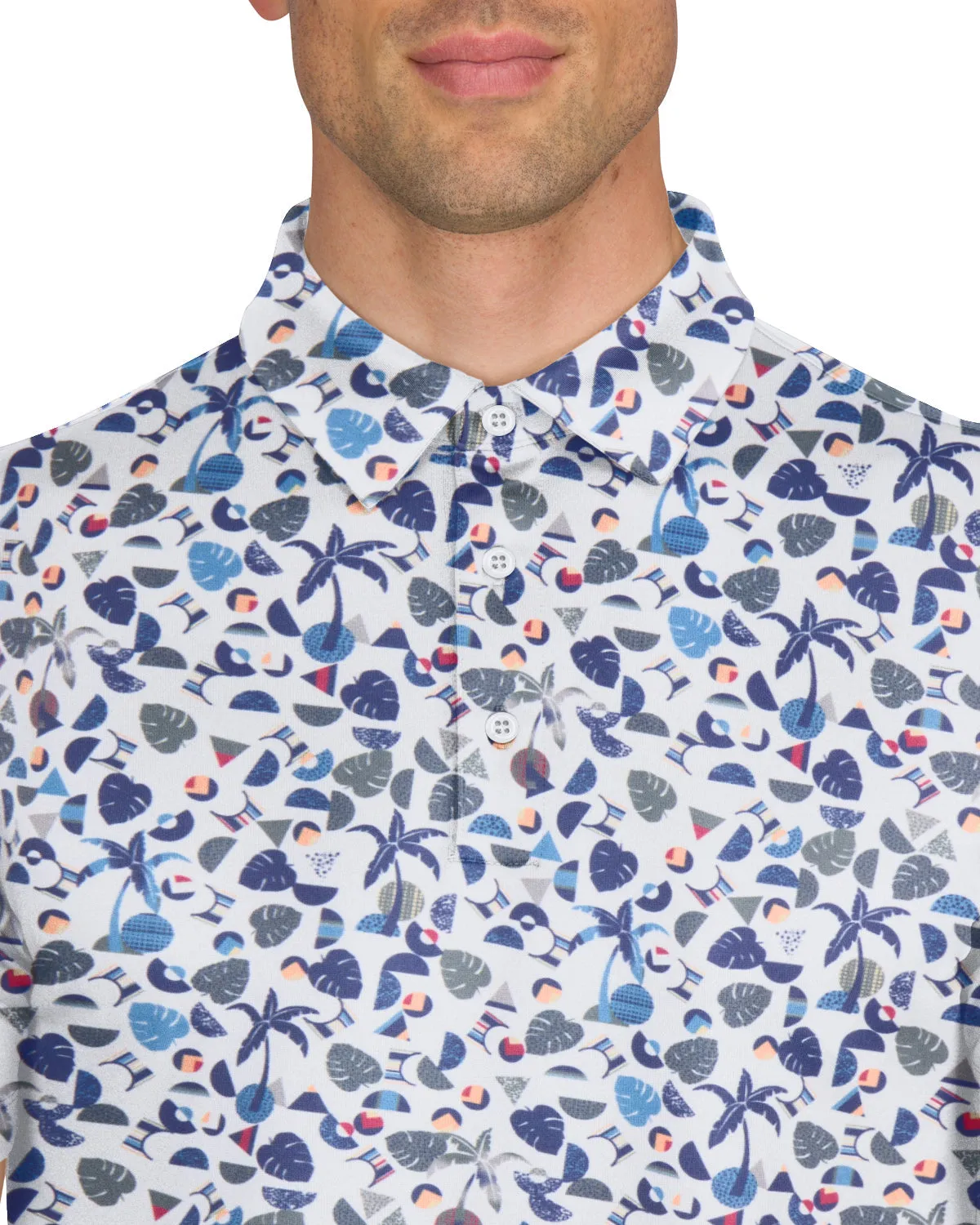 Three Sixty Six Men’s Print Golf Polos sold by Zulily product image thumbnail 3