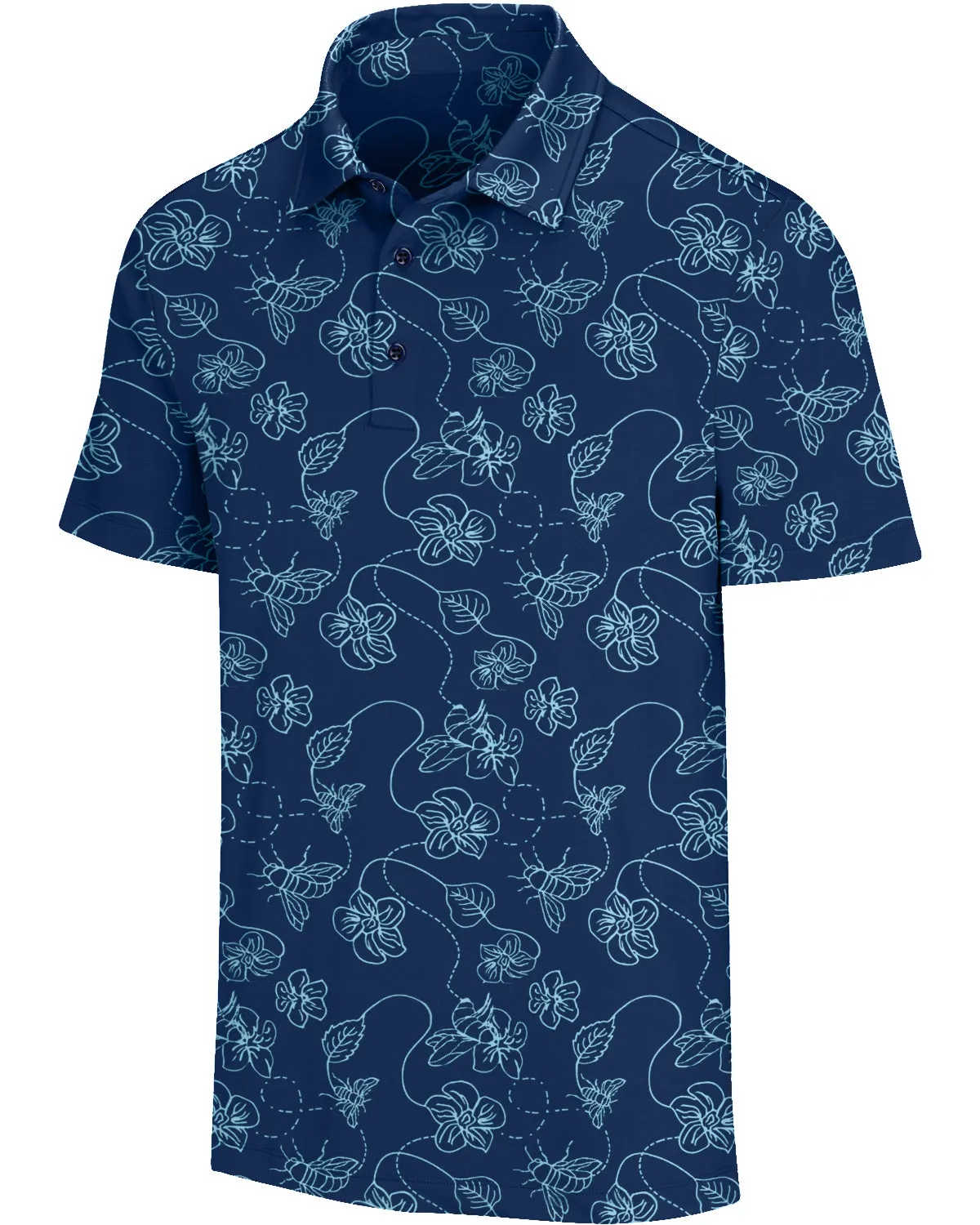 Three Sixty Six Men’s Print Golf Polos sold by Zulily