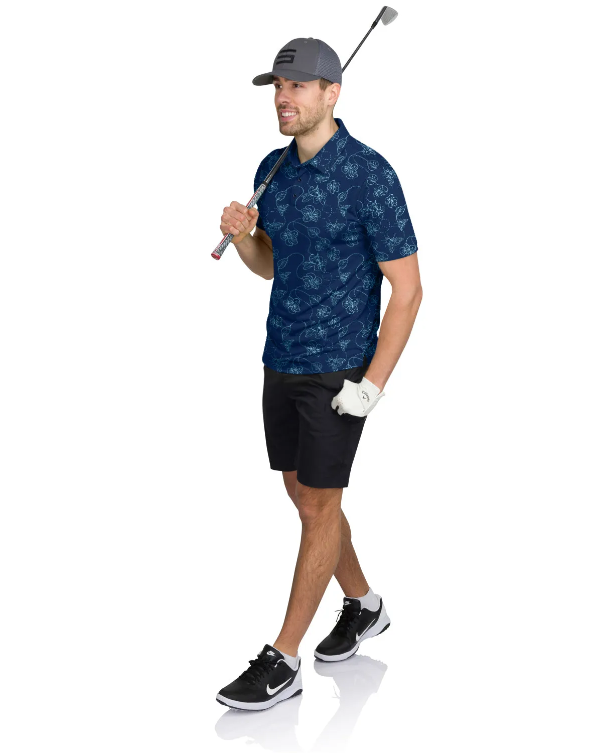 Three Sixty Six Men’s Print Golf Polos sold by Zulily product image thumbnail 4